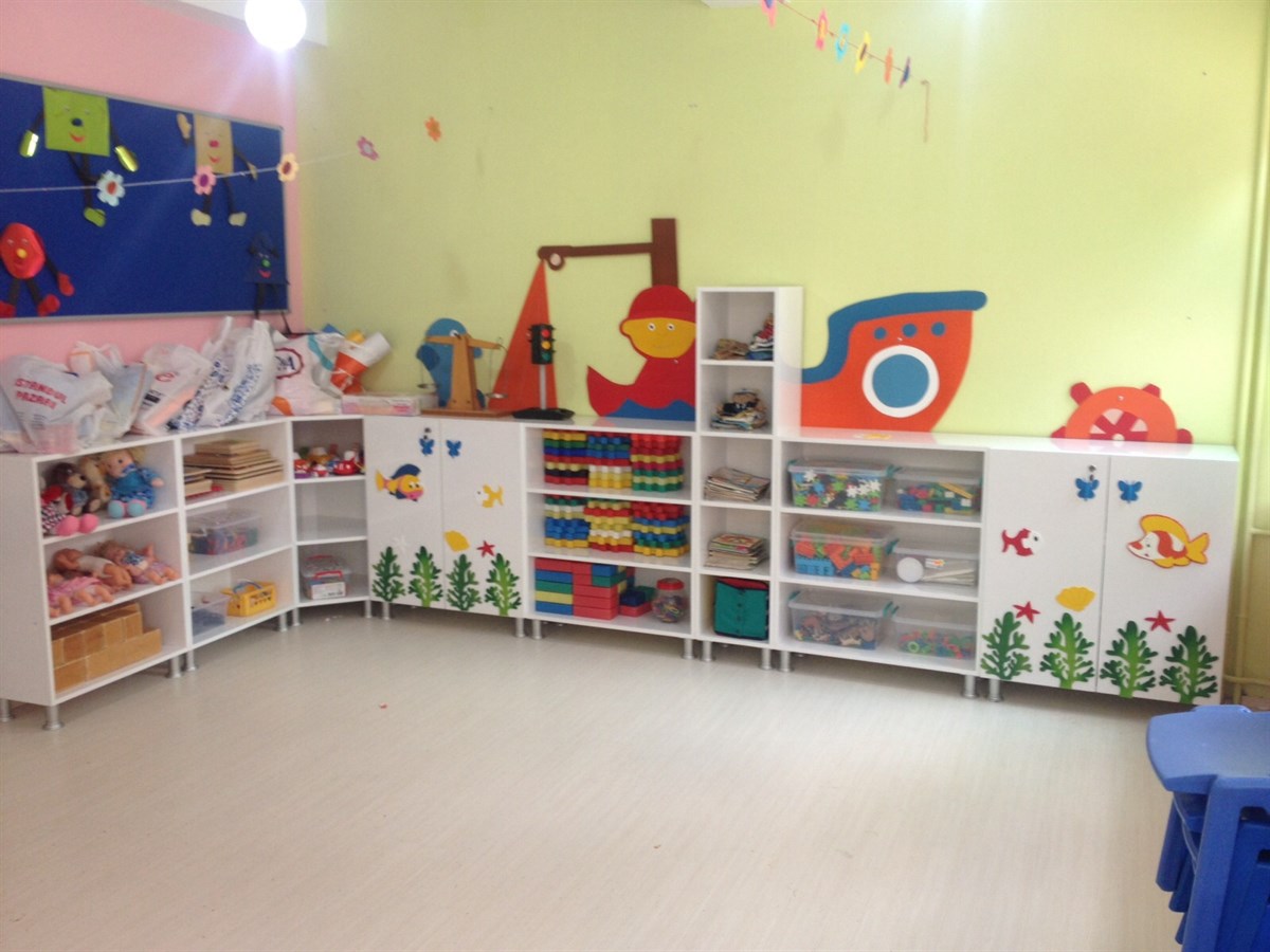Anaokulu Figürlü Gemi Dolap Seti