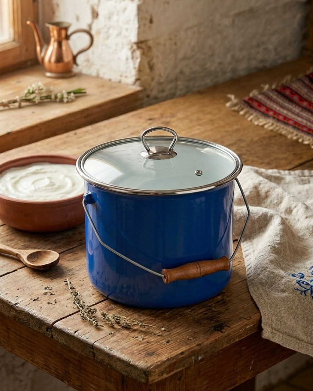 PAÇİ-20 CM RETRO MAVİ 5.25 LT BAKRAÇ