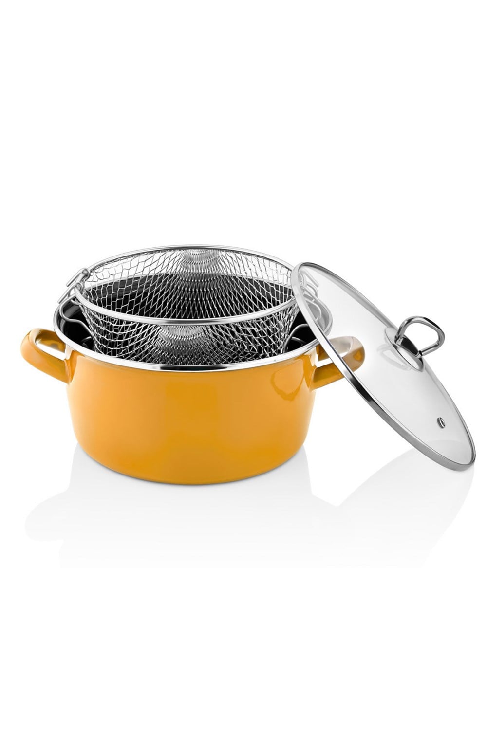 PAÇİ-22 CM CAT SARI 4.5 LT. KIZARTMA TENCERESİ