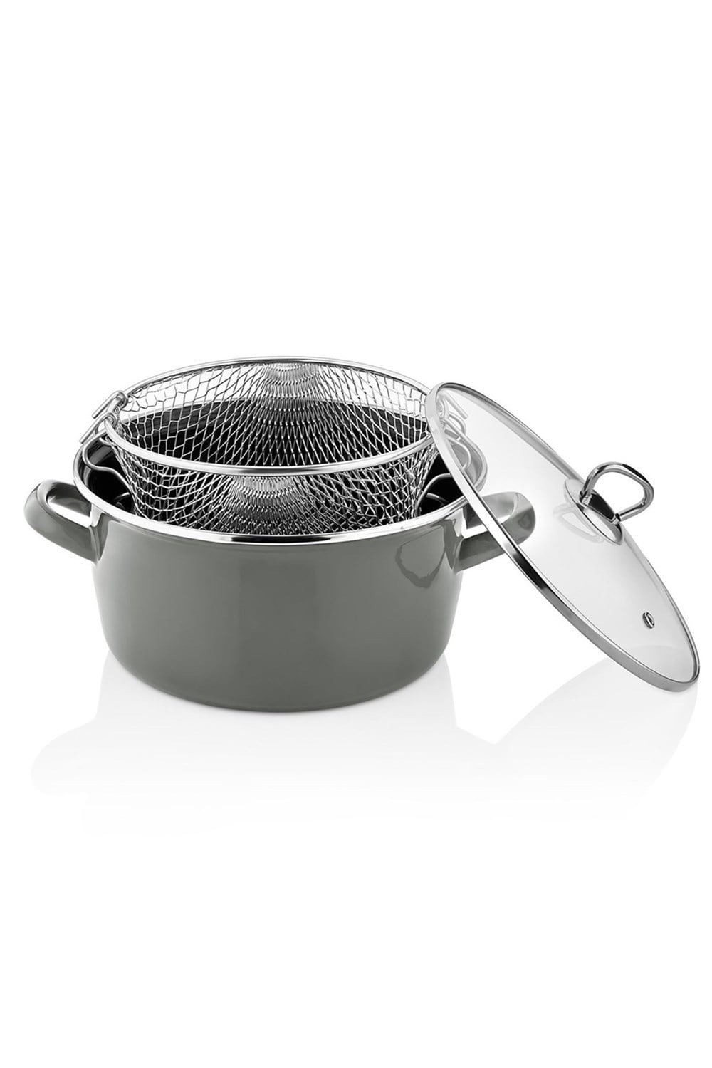 PAÇİ-22 CM GRİ 4.5 LT. KIZARTMA TENCERESİ