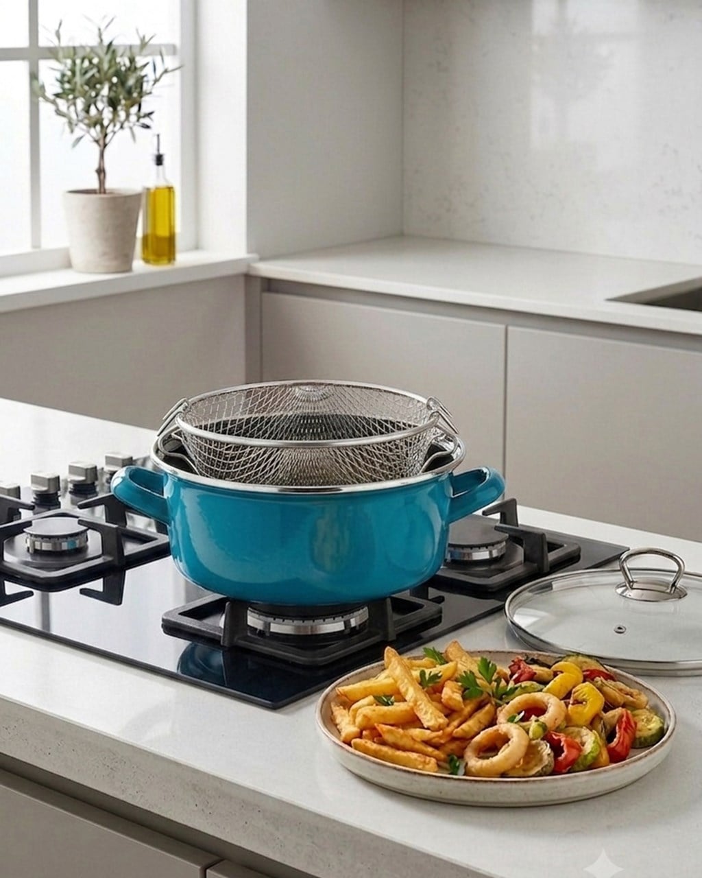 PAÇİ-22 CM RİZE YEŞİLİ 4.5 LT. KIZARTMA TENCERESİ