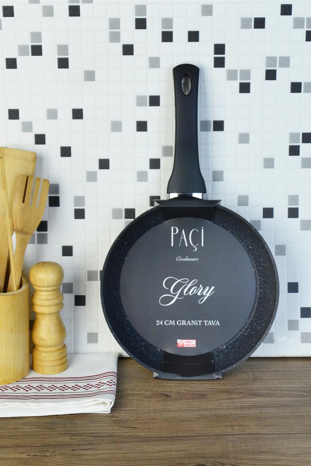 PAÇİ-24 CM MAT SİYAH GRANİT TAVA