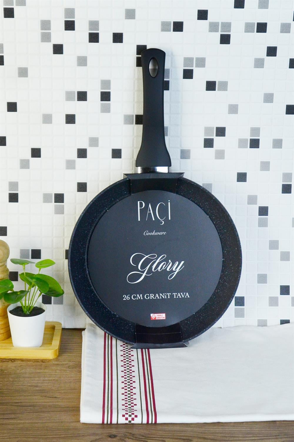 PAÇİ-26 CM MAT SİYAH GRANİT TAVA