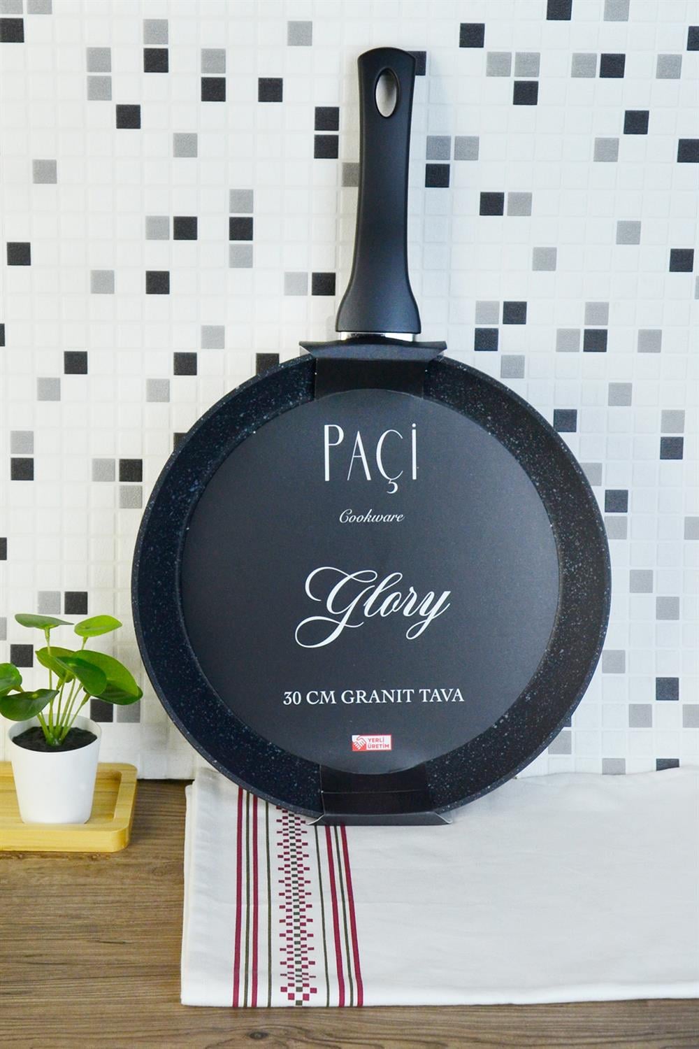 PAÇİ-30 CM MAT SİYAH GRANİT TAVA