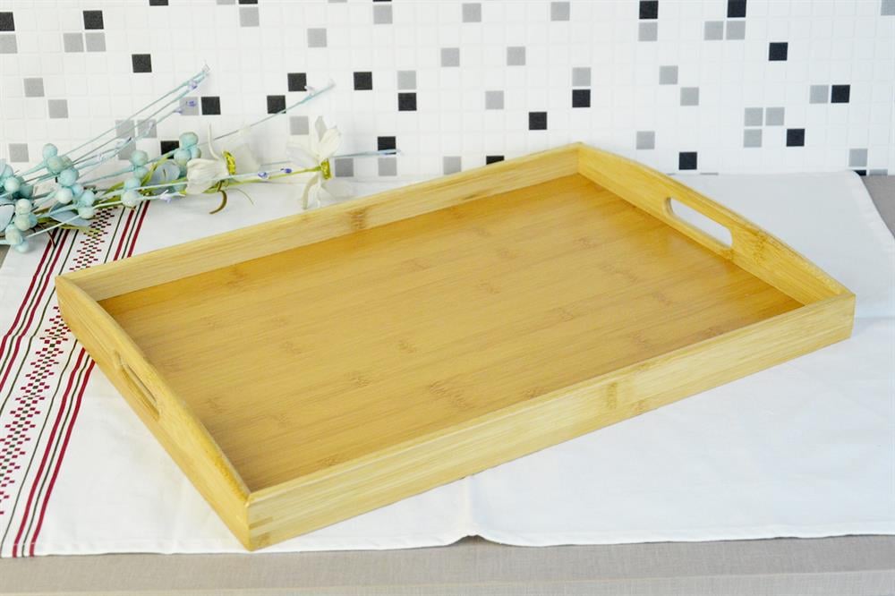 PAÇİ-BAMBU 46*33 CM DİKDÖRTGEN DERİN TEPSİ