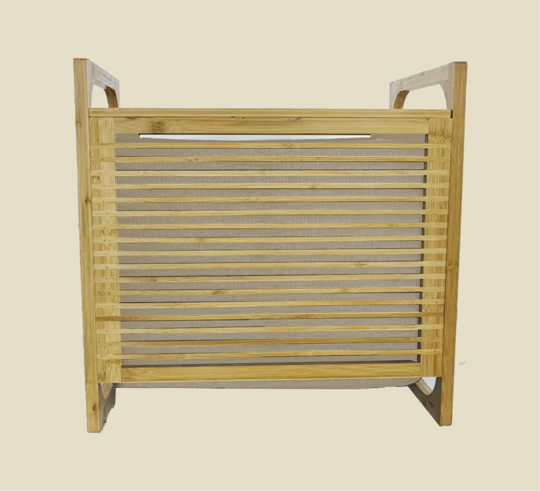 PAÇİ-BAMBU KREM ÇAMAŞIR SEPETİ