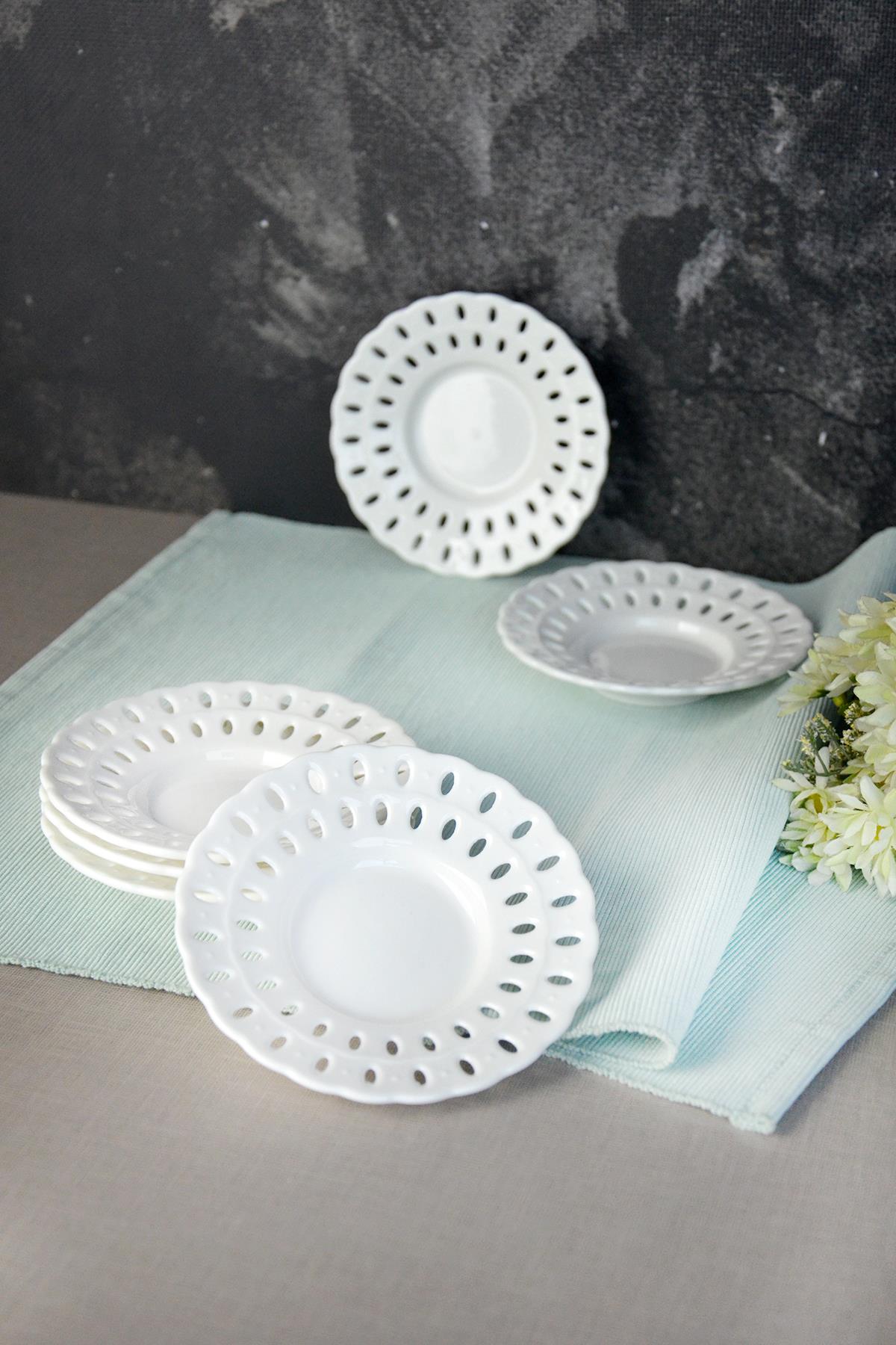 PAÇİ-DANTEL MOTİFLİ 72'Lİ ÇAY TABAĞI