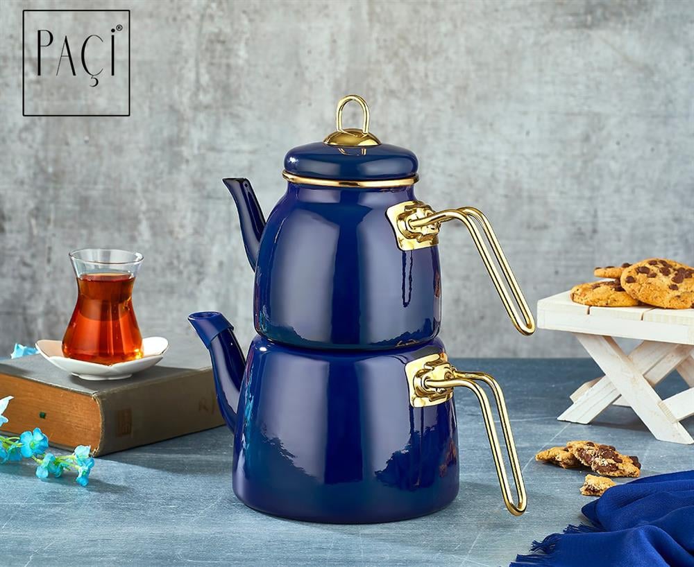 PAÇİ-ELİTE CLASS KOYU MAVİ EMAYE ÇAYDANLIK