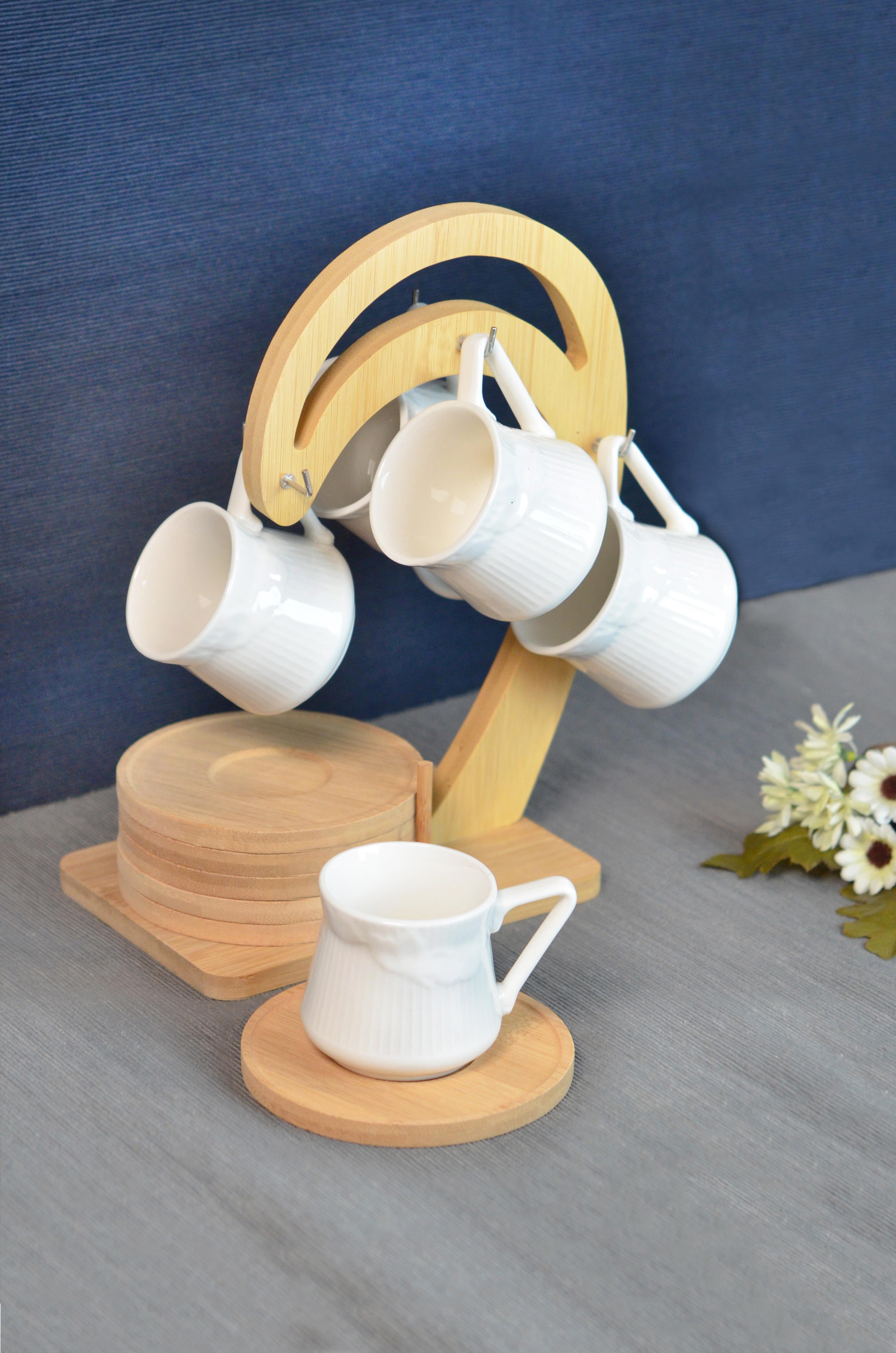 PAÇİ-LİNDA BAMBULU PORSELEN ASKILI KAHVE FİNCANI