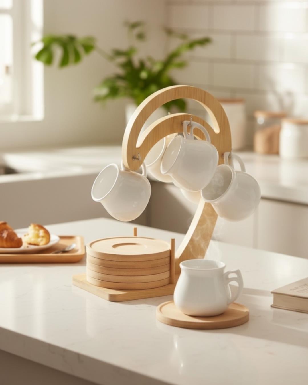 PAÇİ-LINDA BAMBULU PORSELEN ASKILI KAHVE FİNCANI