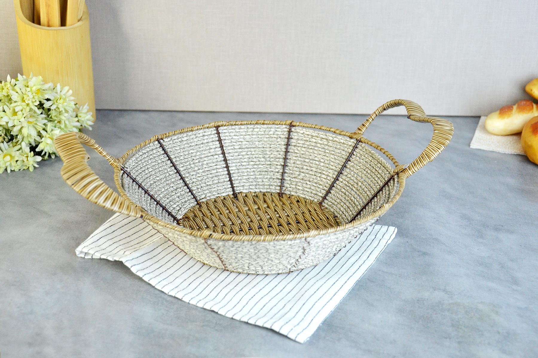 PAÇİ-YUVARLAK DÜZ EKMEK SEPETİ