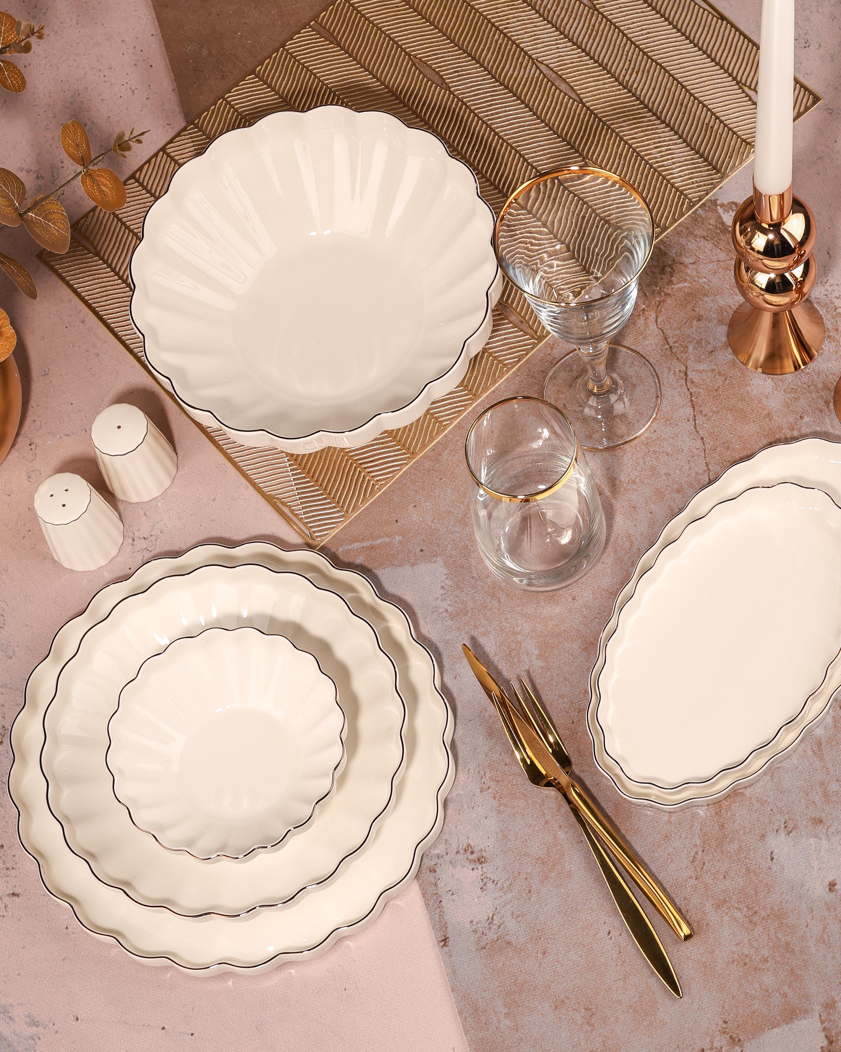 ROYAL CHARME-FLORİA GOLD 29 PARÇA YEMEK TAKIMI