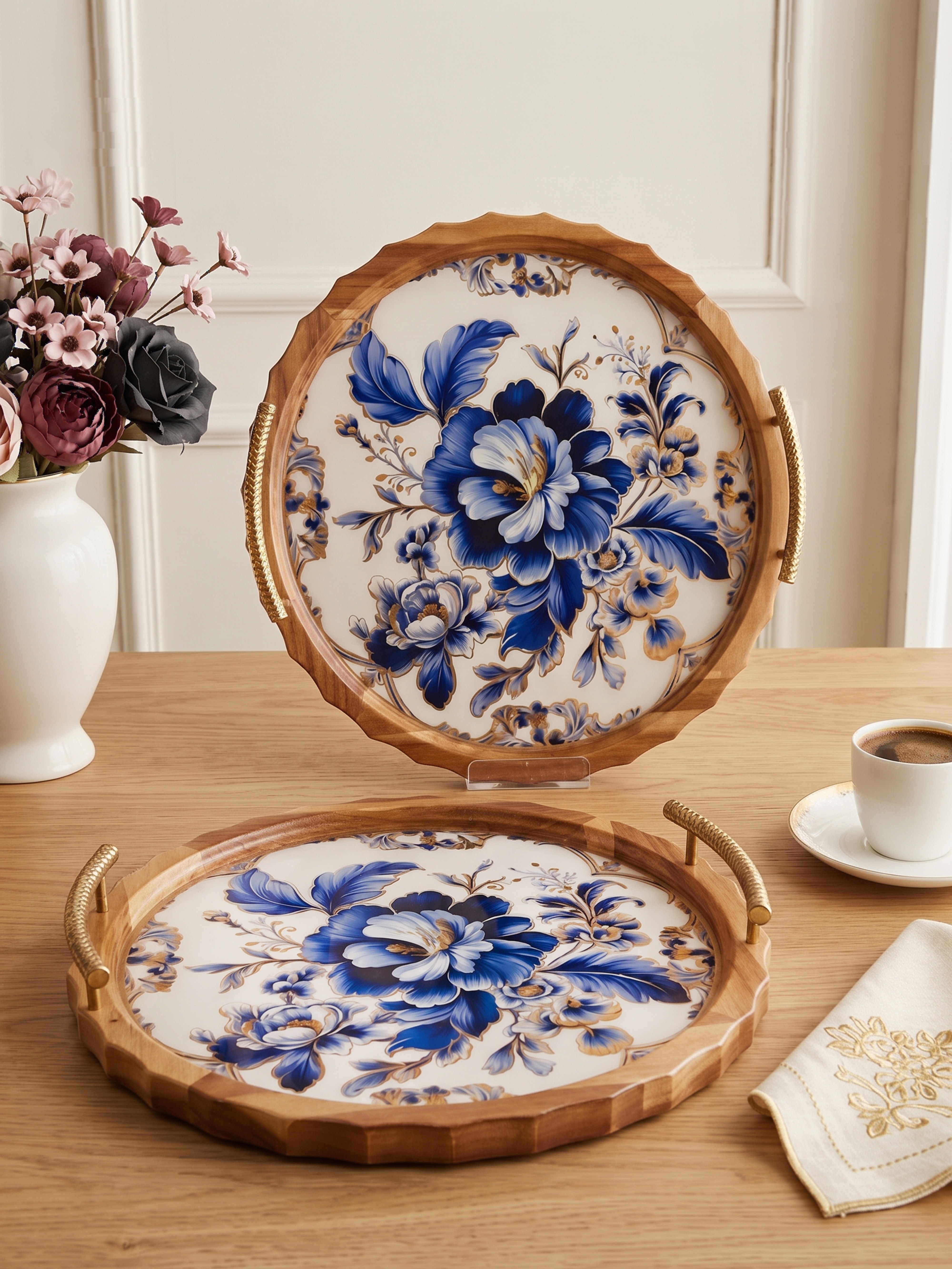 ROYAL CHARME-LUCIENNE 2'Lİ DEKORATİF TEPSİ
