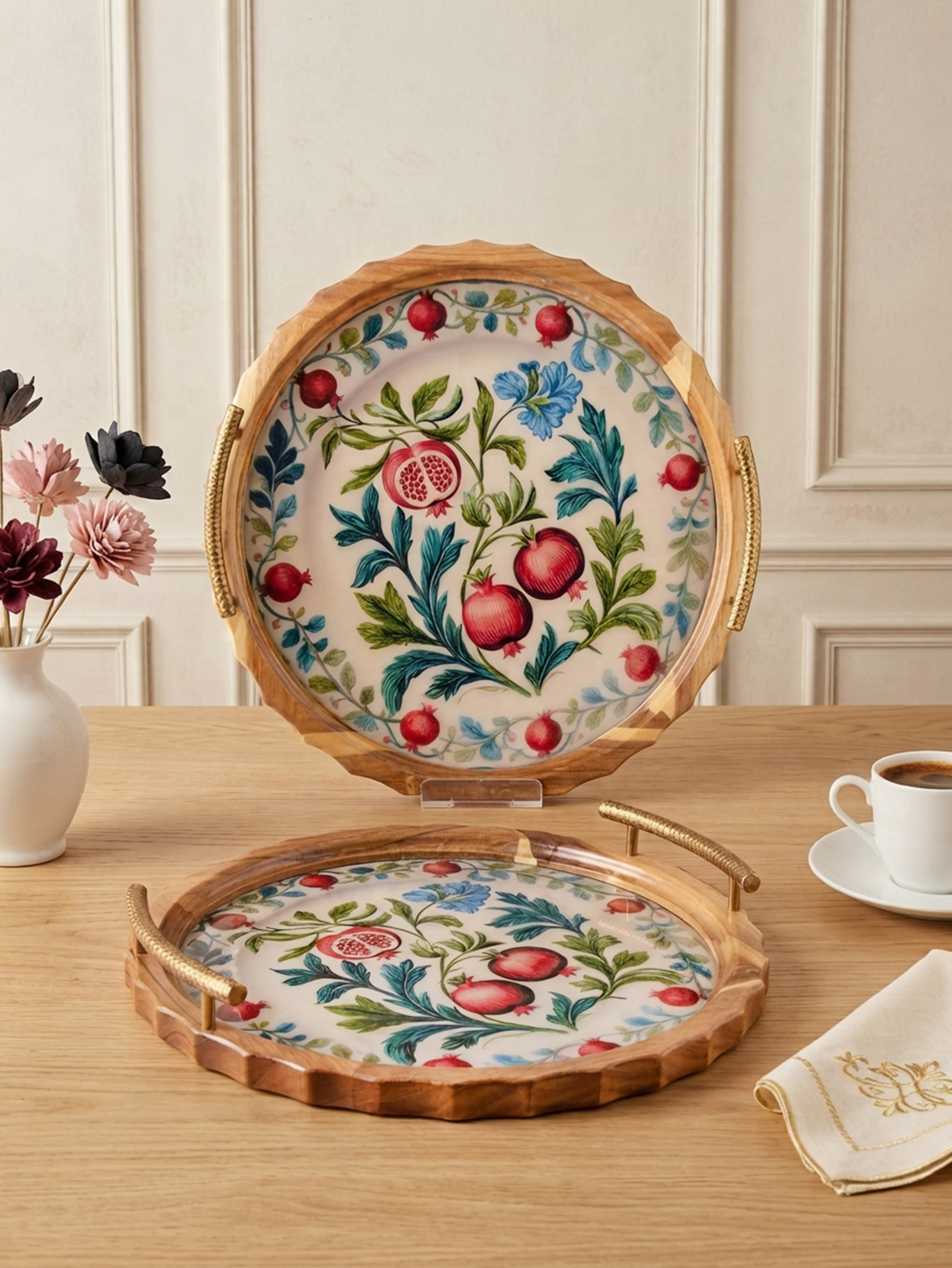 ROYAL CHARME-LUCIENNE 2'Lİ DEKORATİF TEPSİ