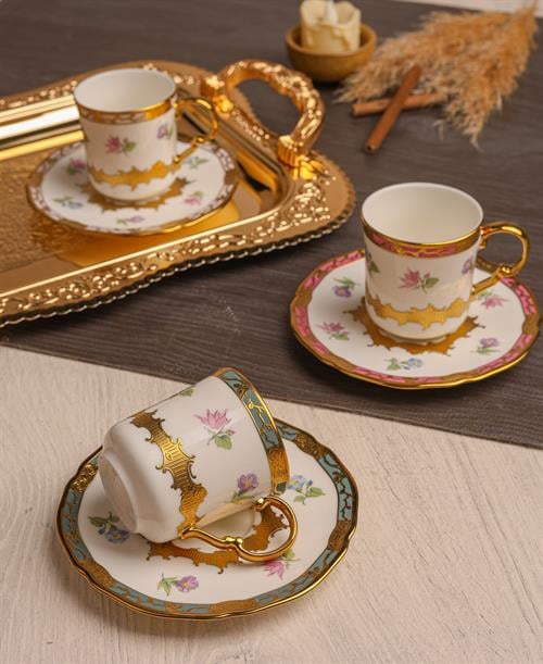 ROYAL CHARME-SPRING 6'LI KAHVE FİNCANI