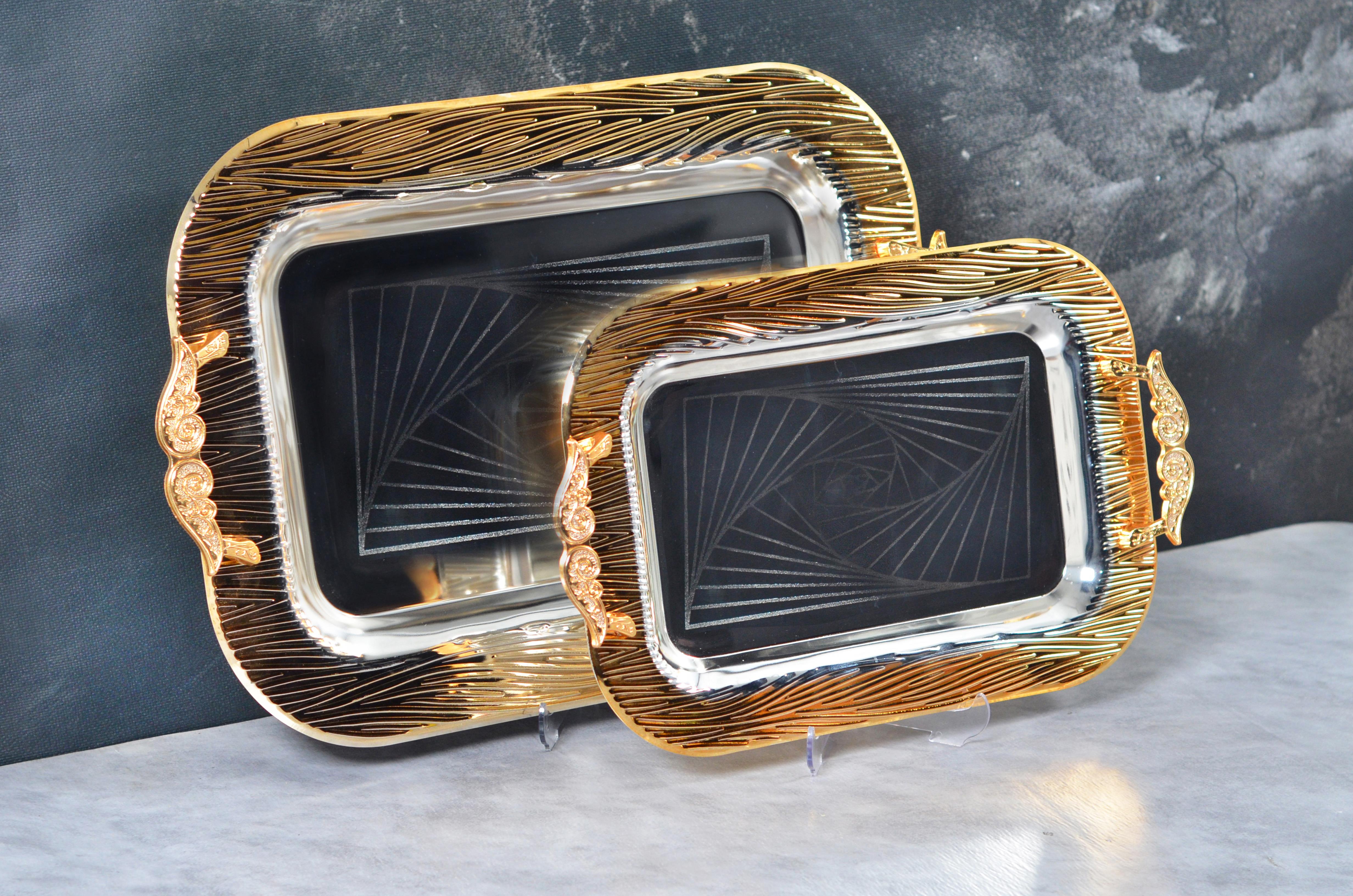 BELARİVA-LANCE 2'Lİ GÜMÜŞ & ALTIN TEPSİ