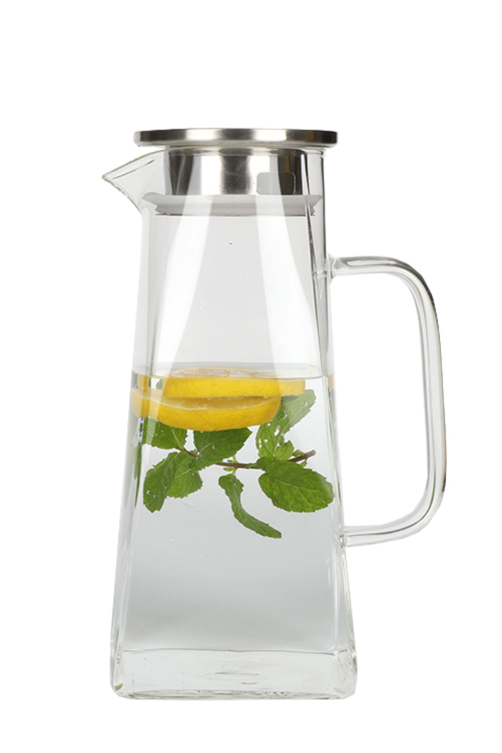 PAÇİ-1200 ML MTL KAPAKLI FANCY CAM SÜRAHİ