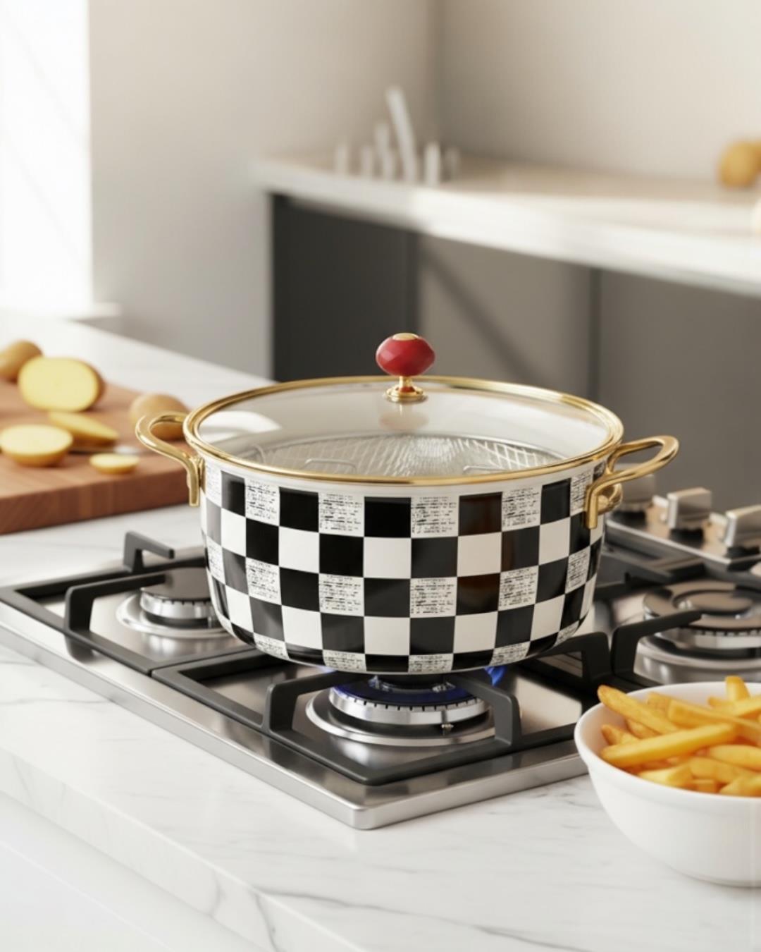 PAÇİ-22 CM DAMA 4.5 LT. KIZARTMA TENCERESİ