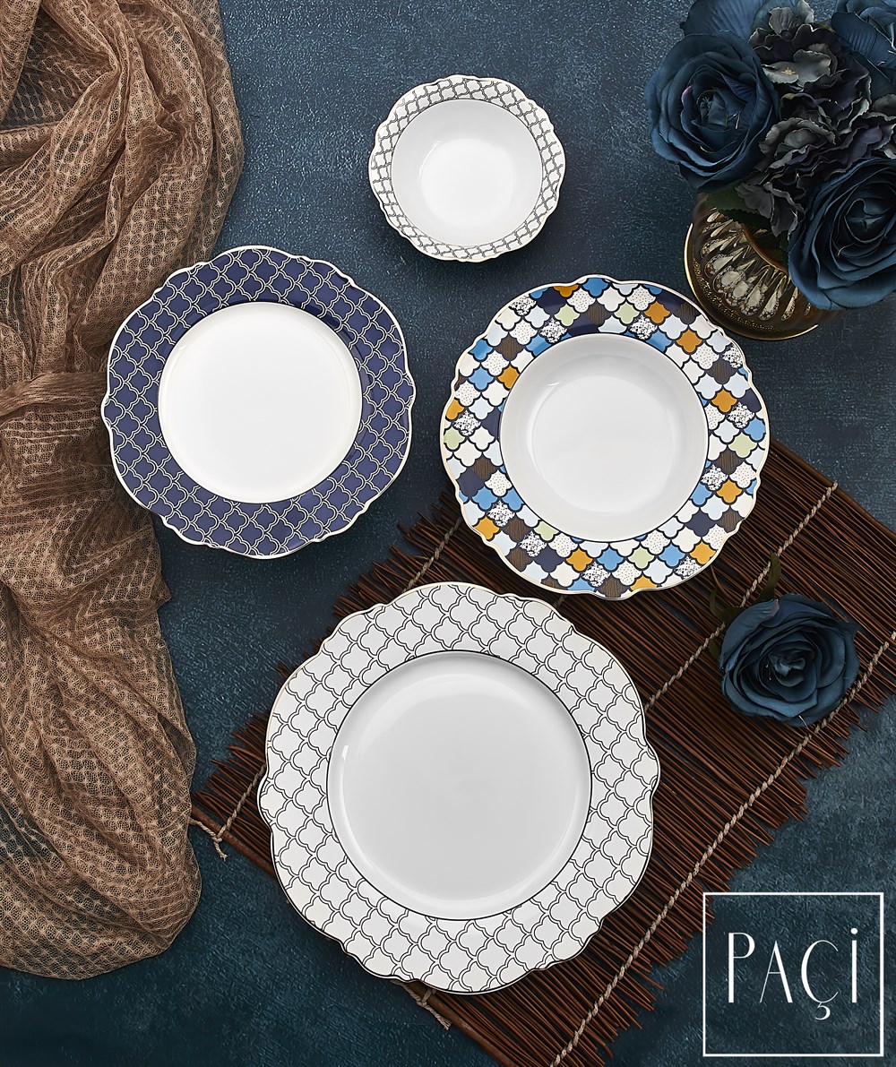 PAÇİ-24 PRÇ.BONE CHİNA YEMEK TAKIMI