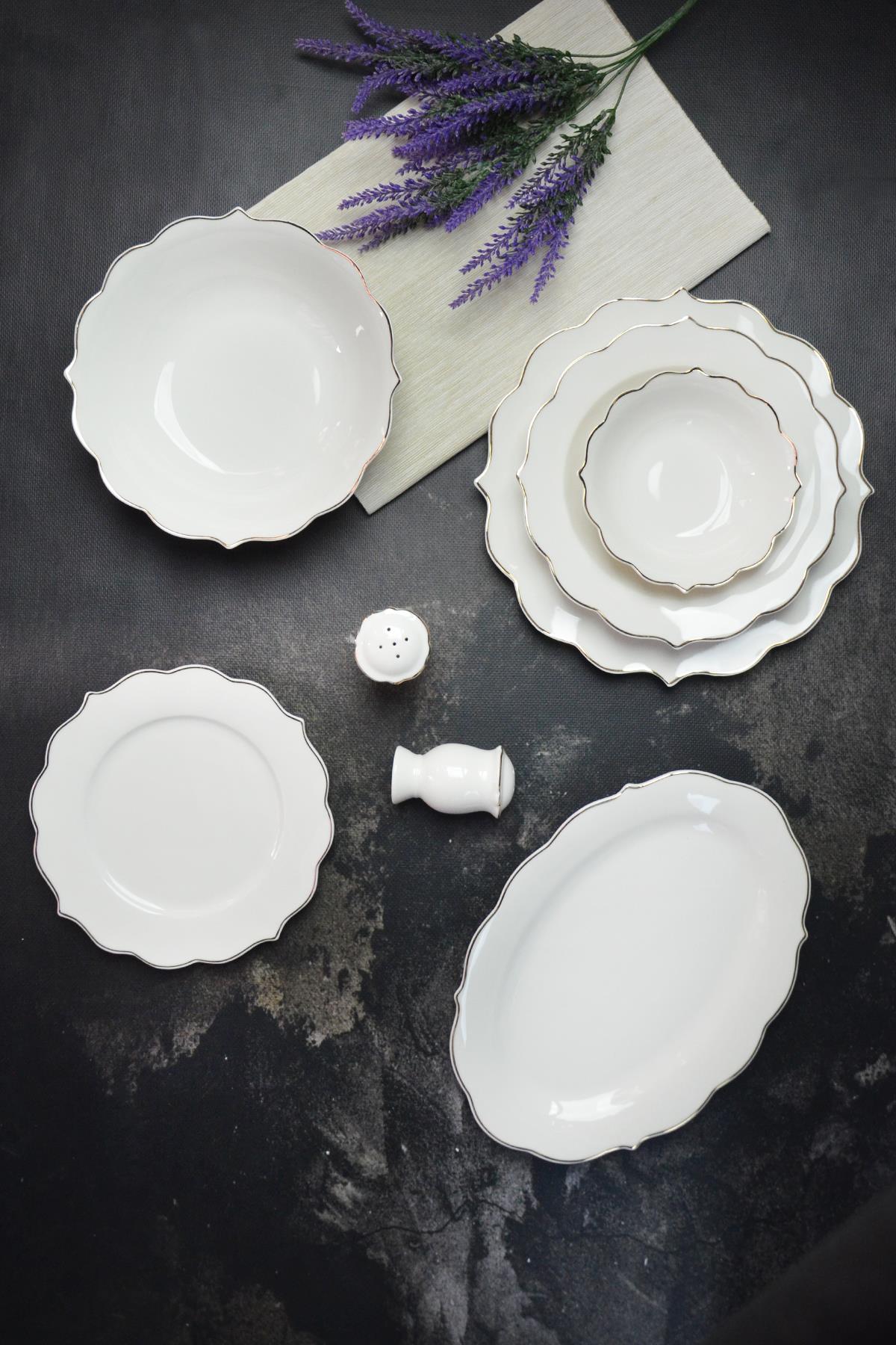 PAÇİ-56 PARÇA FLORA BONE CHİNA YEMEK TAKIMI