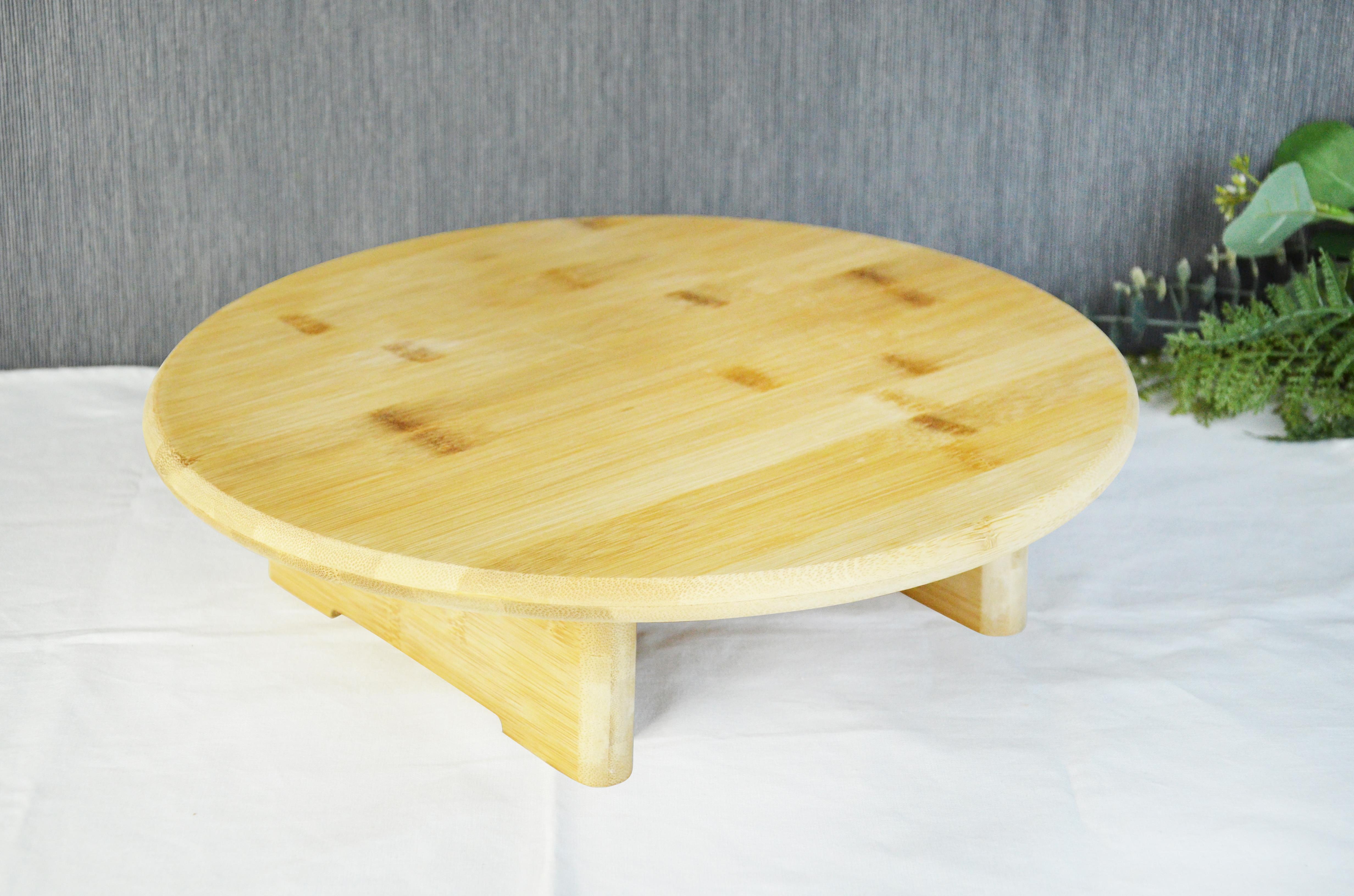PAÇİ-BAMBU 32 CM AYAKLI YUVARLAK KESİM PANOSU