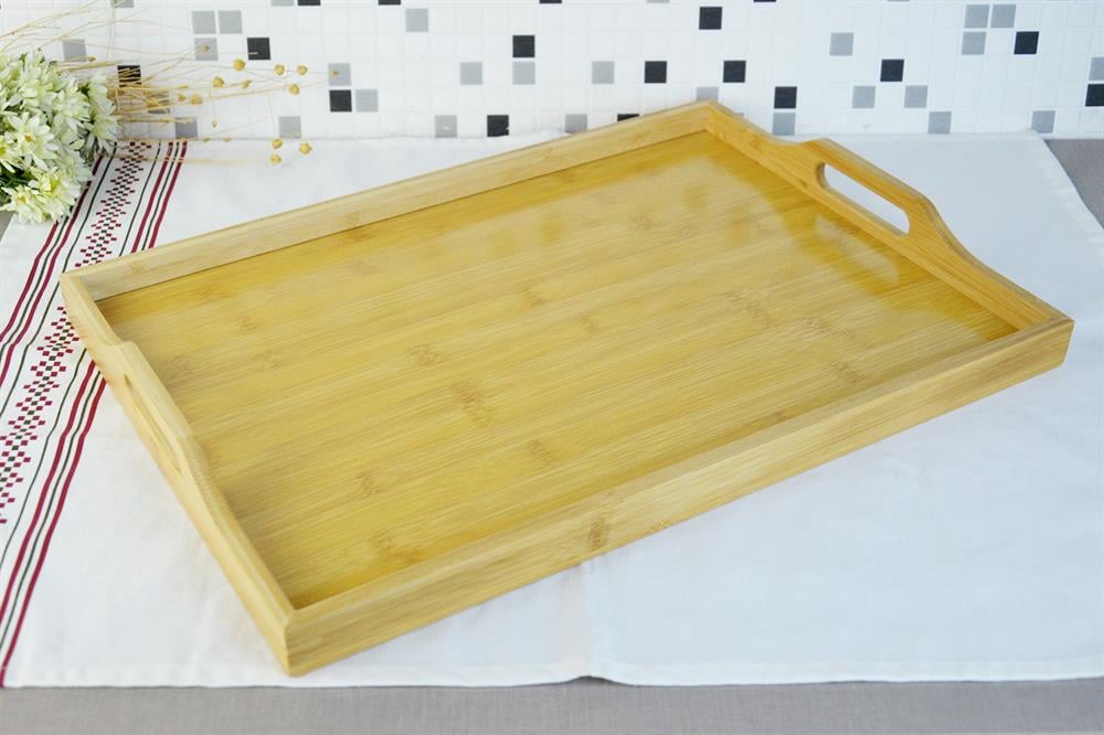 PAÇİ-BAMBU 46*33 CM DİKDÖRTGEN DERİN TEPSİ