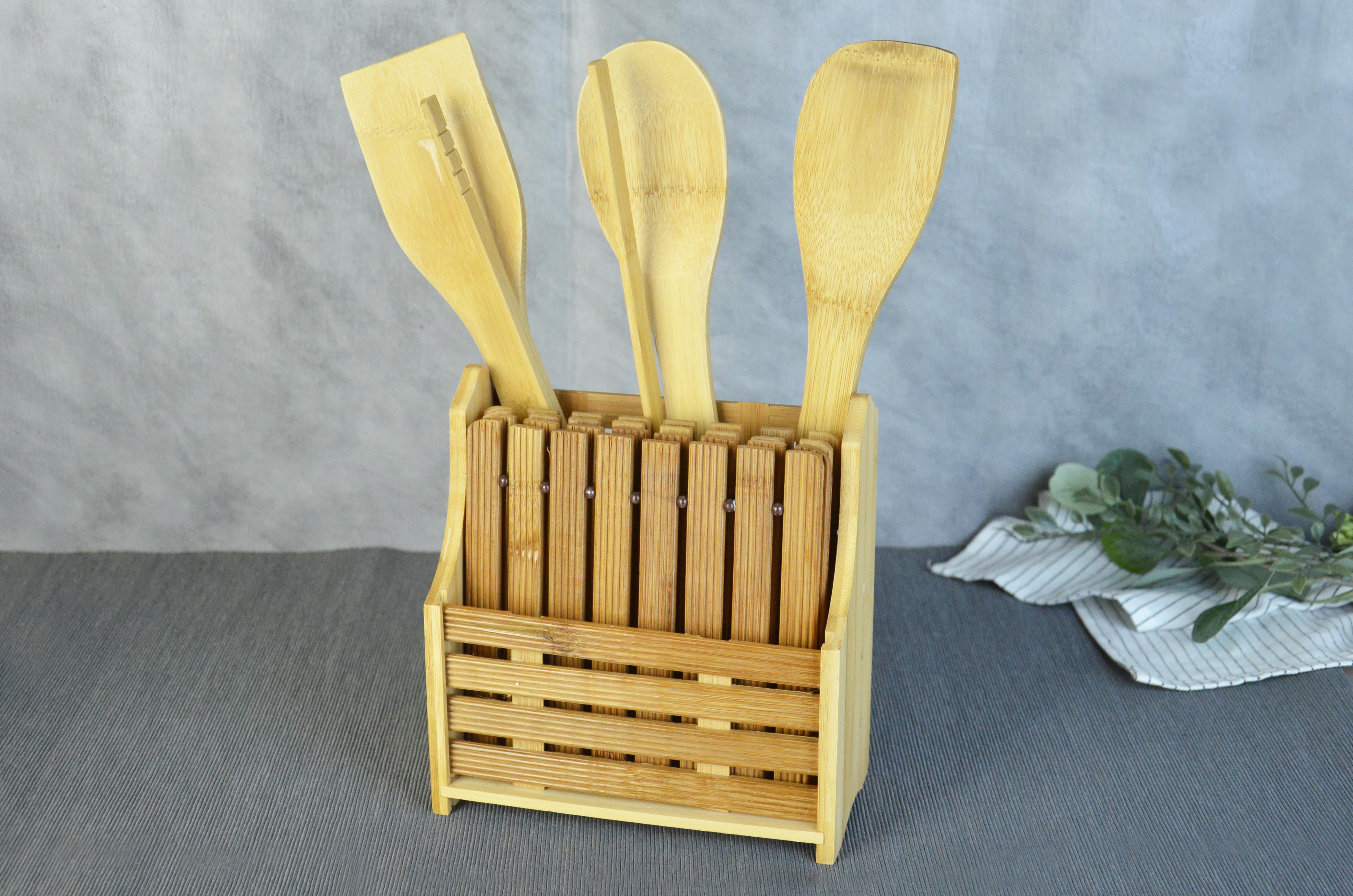 PAÇİ-BAMBU 9 PARÇA KAŞIKLI NİHALELİ SET