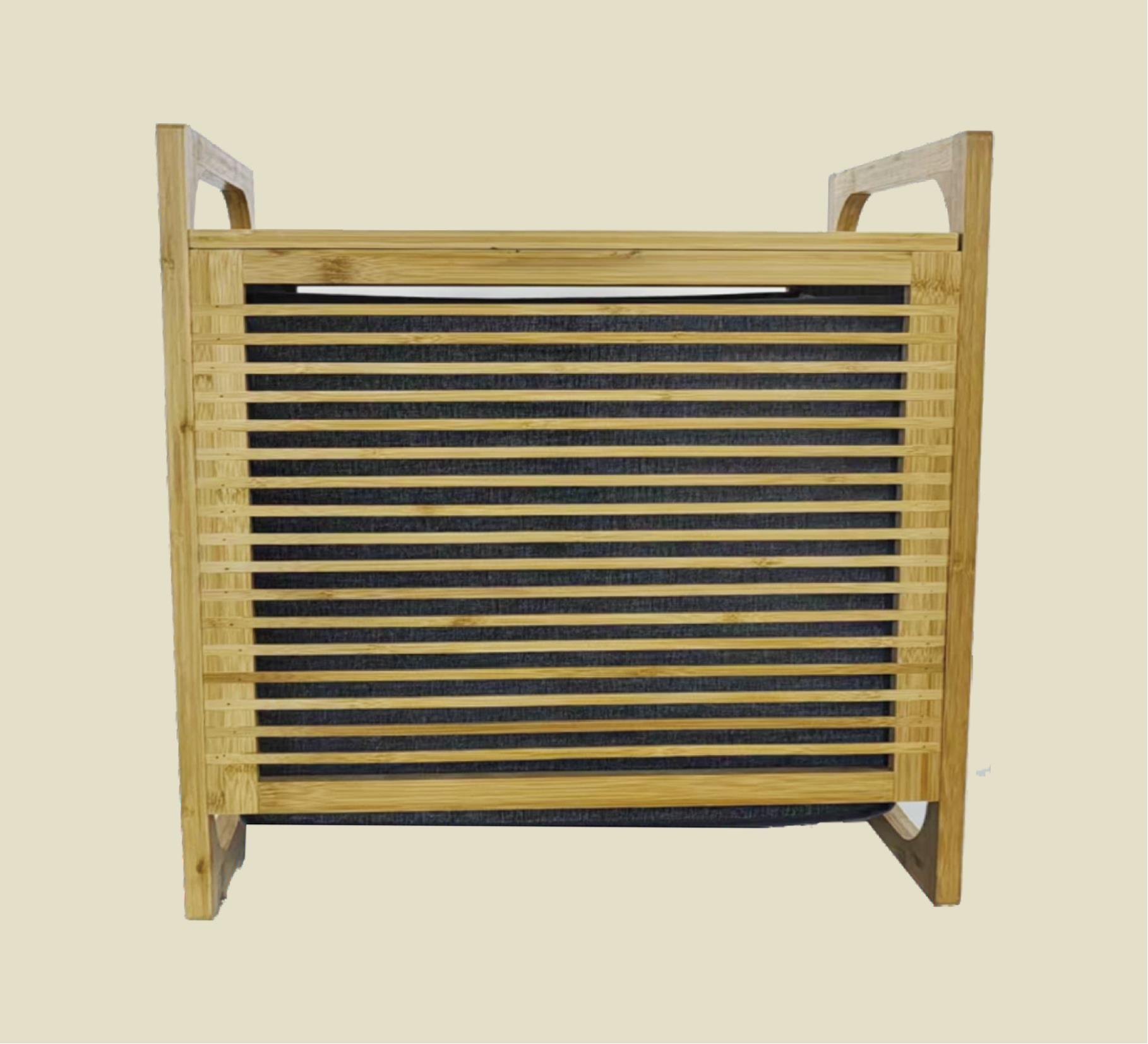 PAÇİ-BAMBU GRİ ÇAMAŞIR SEPETİ