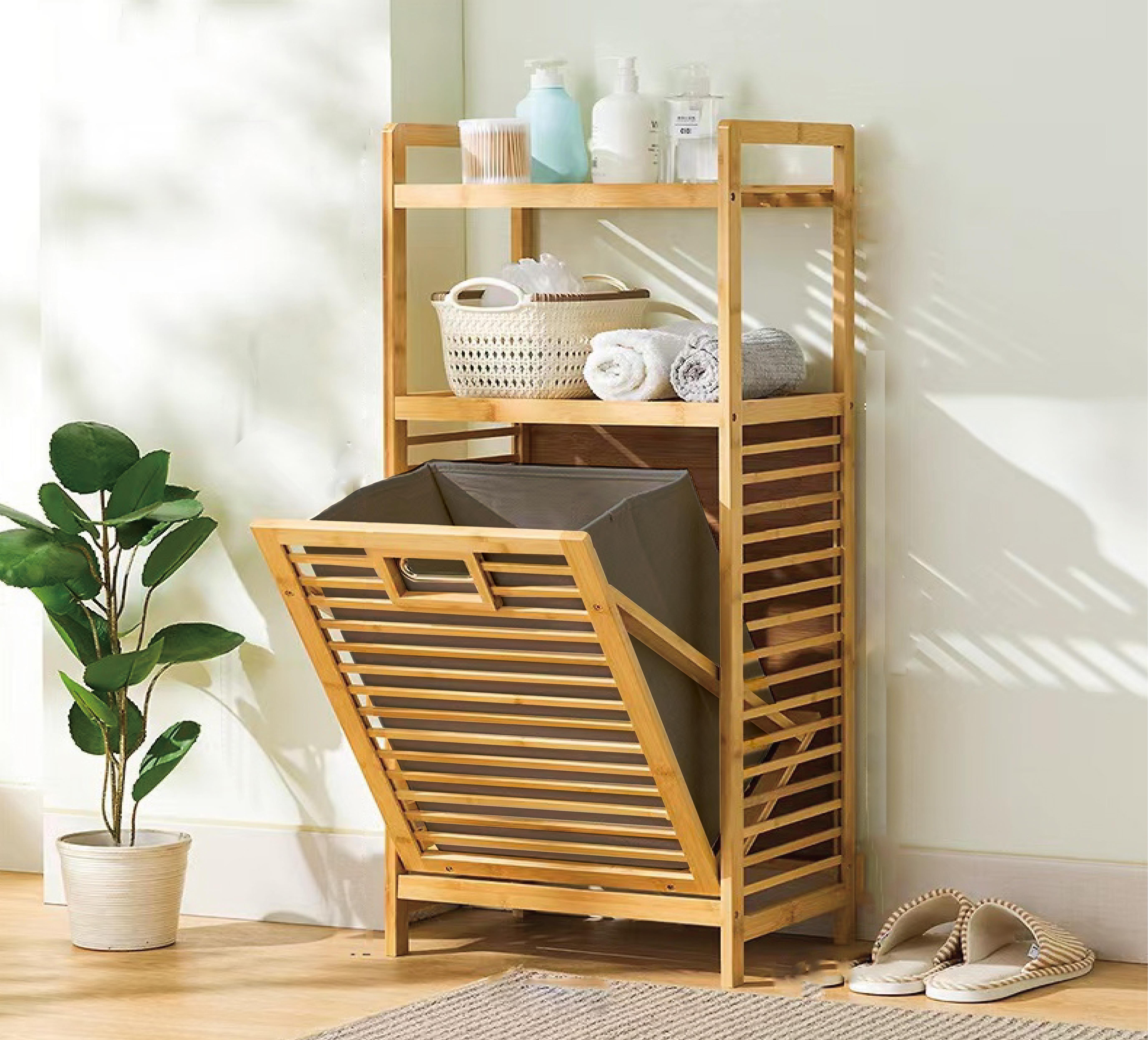 PAÇİ-BAMBU GRİ SEPETLİ ORGANİZER