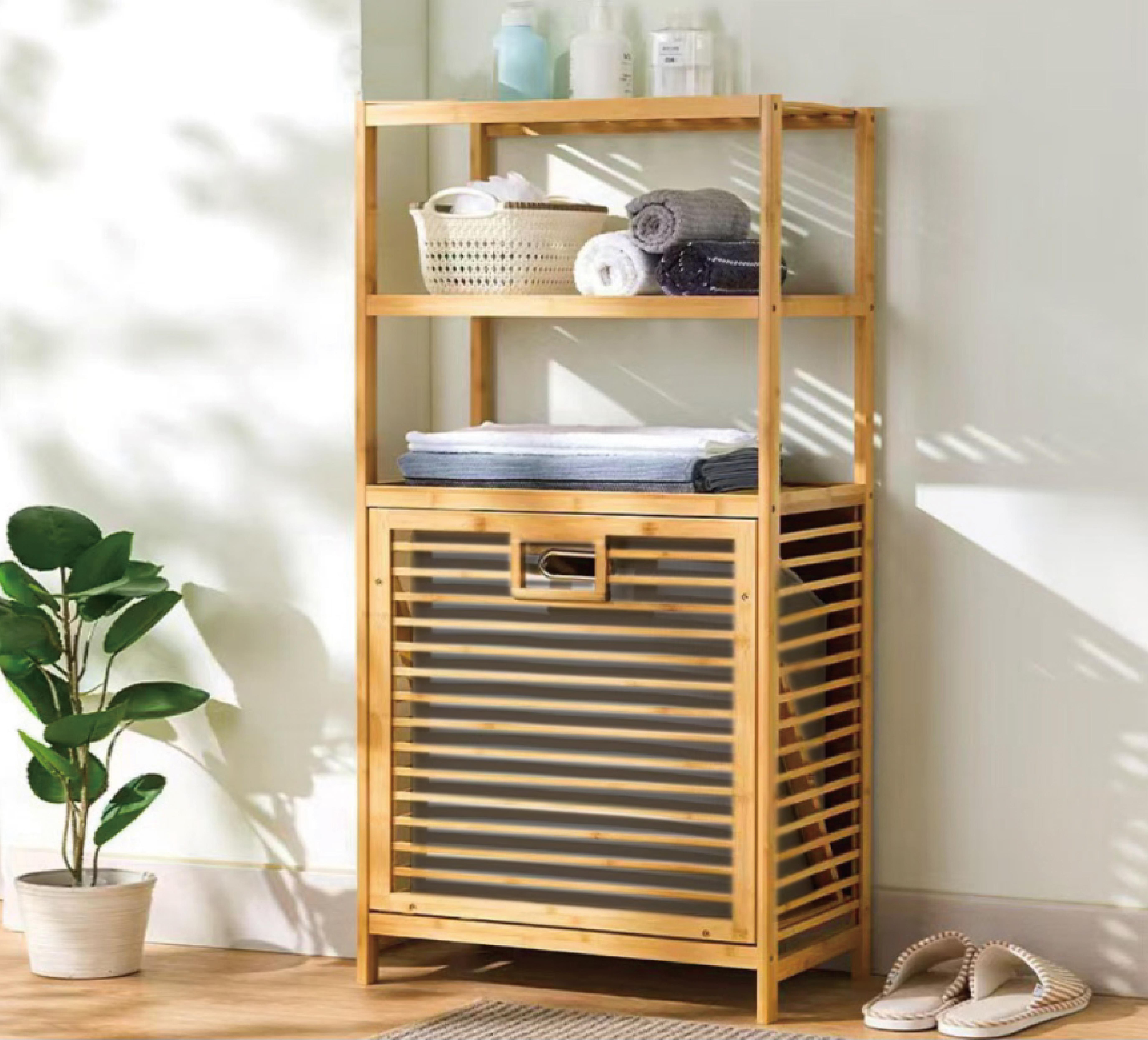 PAÇİ-BAMBU GRİ SEPETLİ ORGANİZER