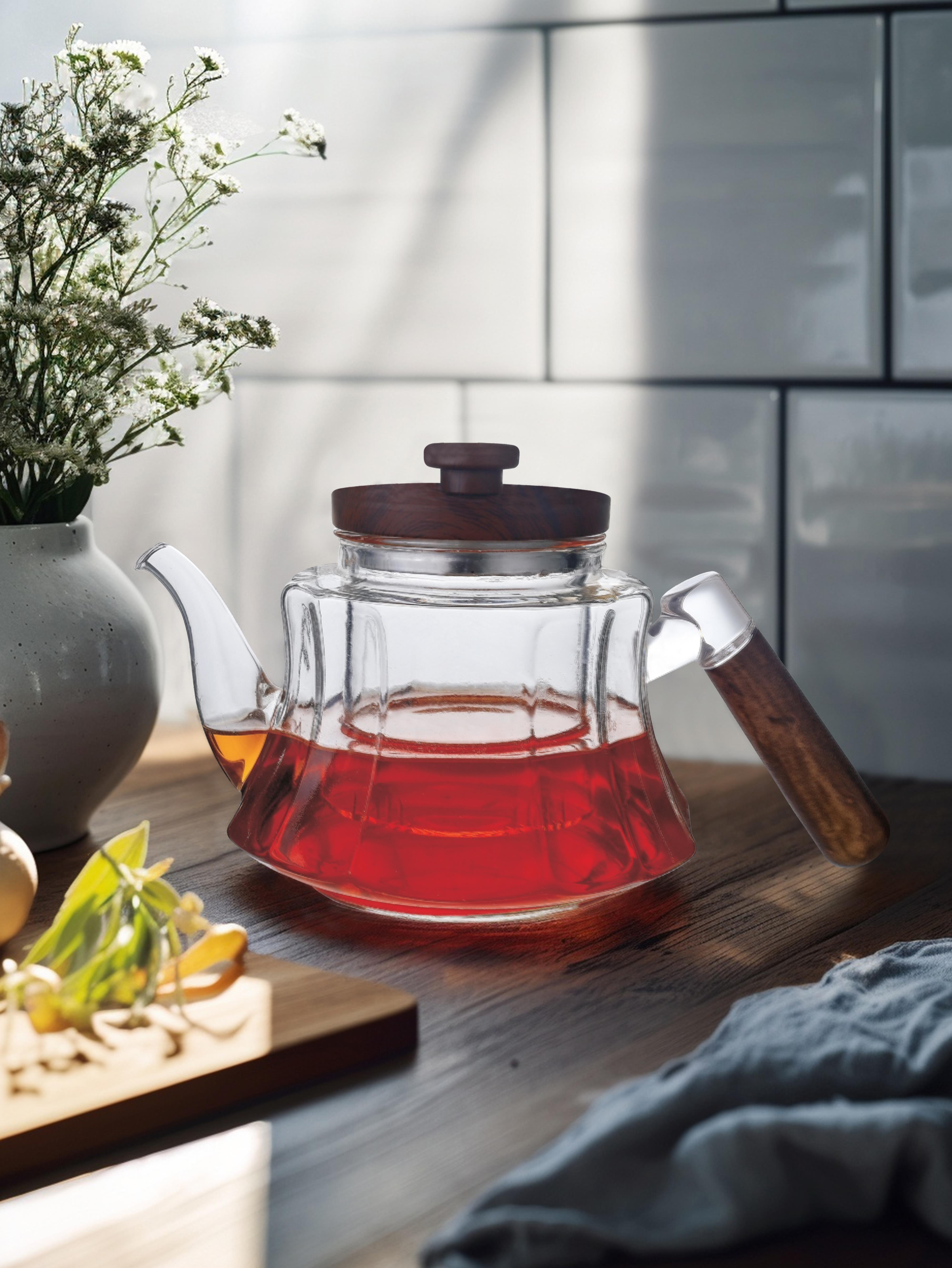 PAÇİ-ELLİE 1000 ML AKASYA KAPAKLI CAM DEMLİK