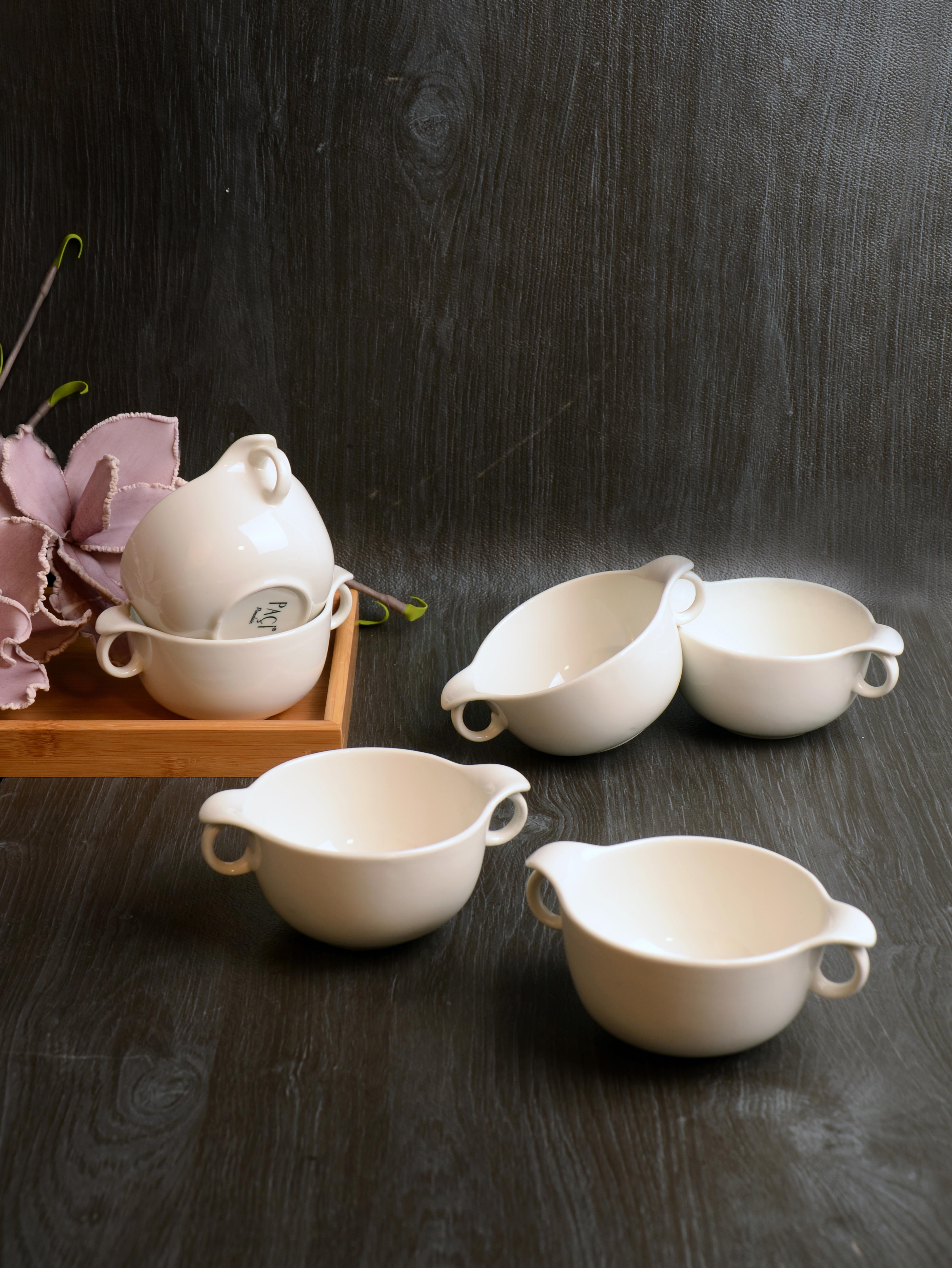 PAÇİ-ELORA BEYAZ 6'LI KASE SETİ