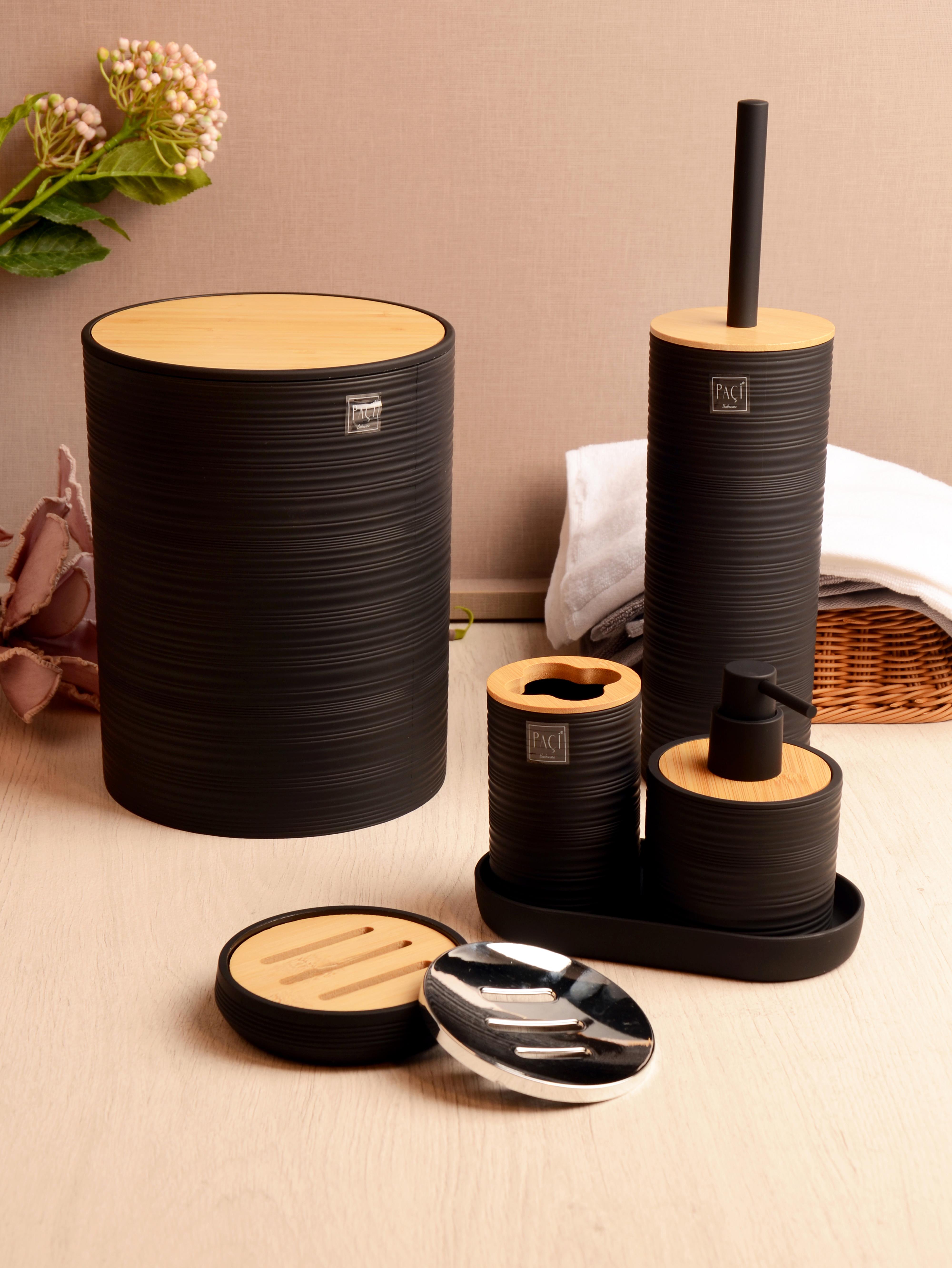 PAÇİ-GLENDA SİYAH BANYO SETİ