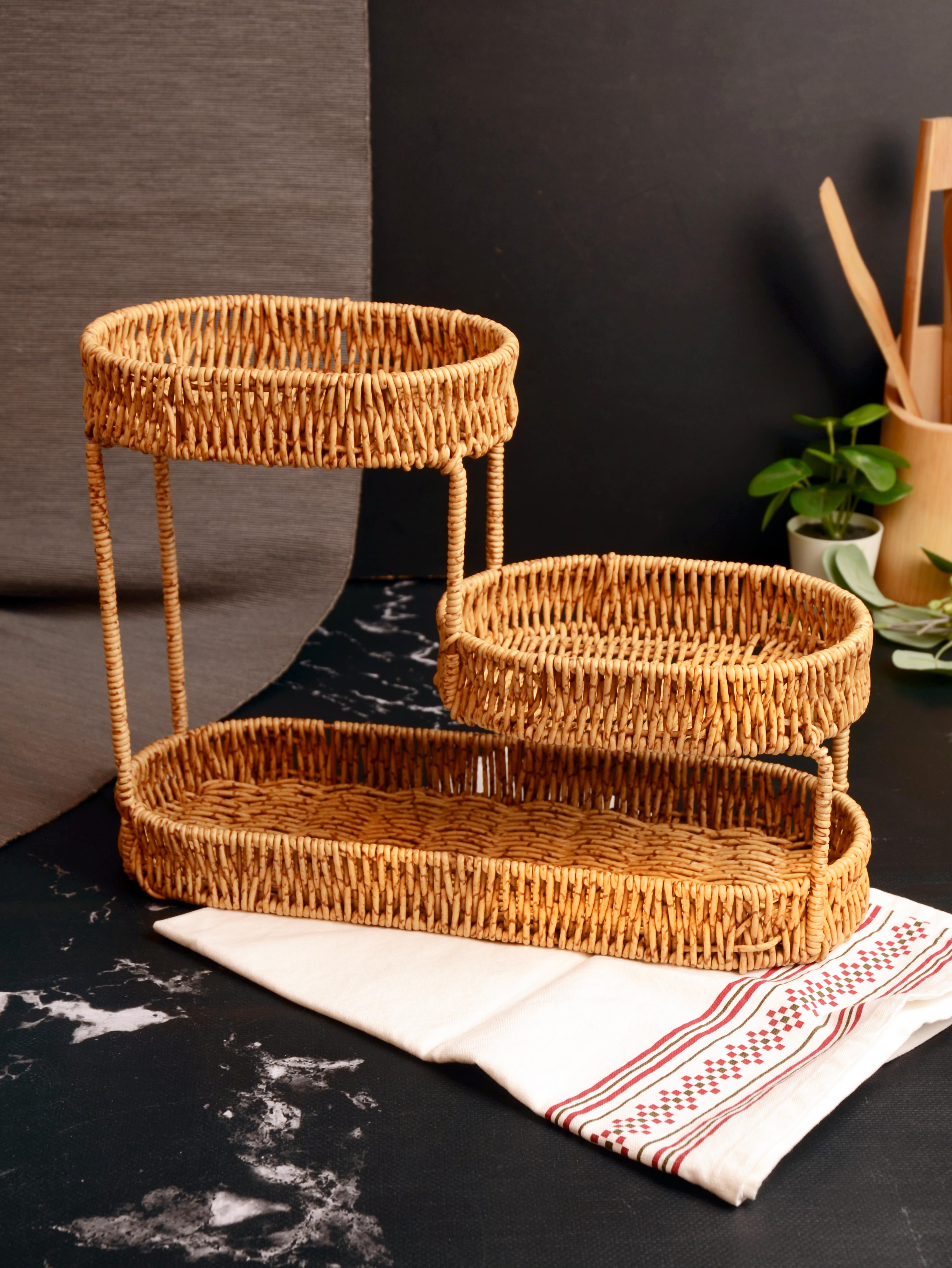 PAÇİ-HASIR 3 KATLI OVAL MEYVELİK