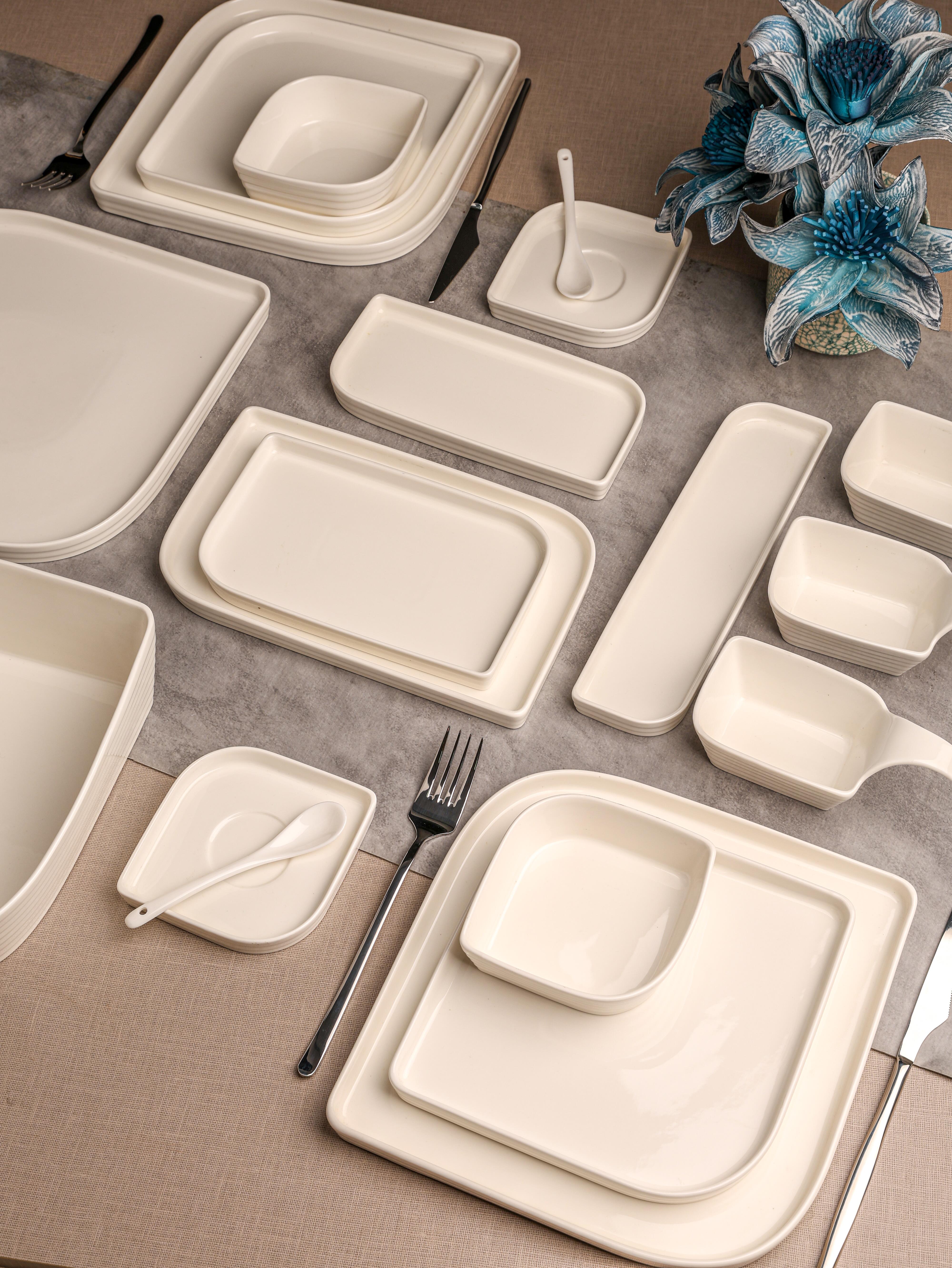 PAÇİ-LİLİAN BEYAZ 46 PARÇA KAHVALTI SETİ