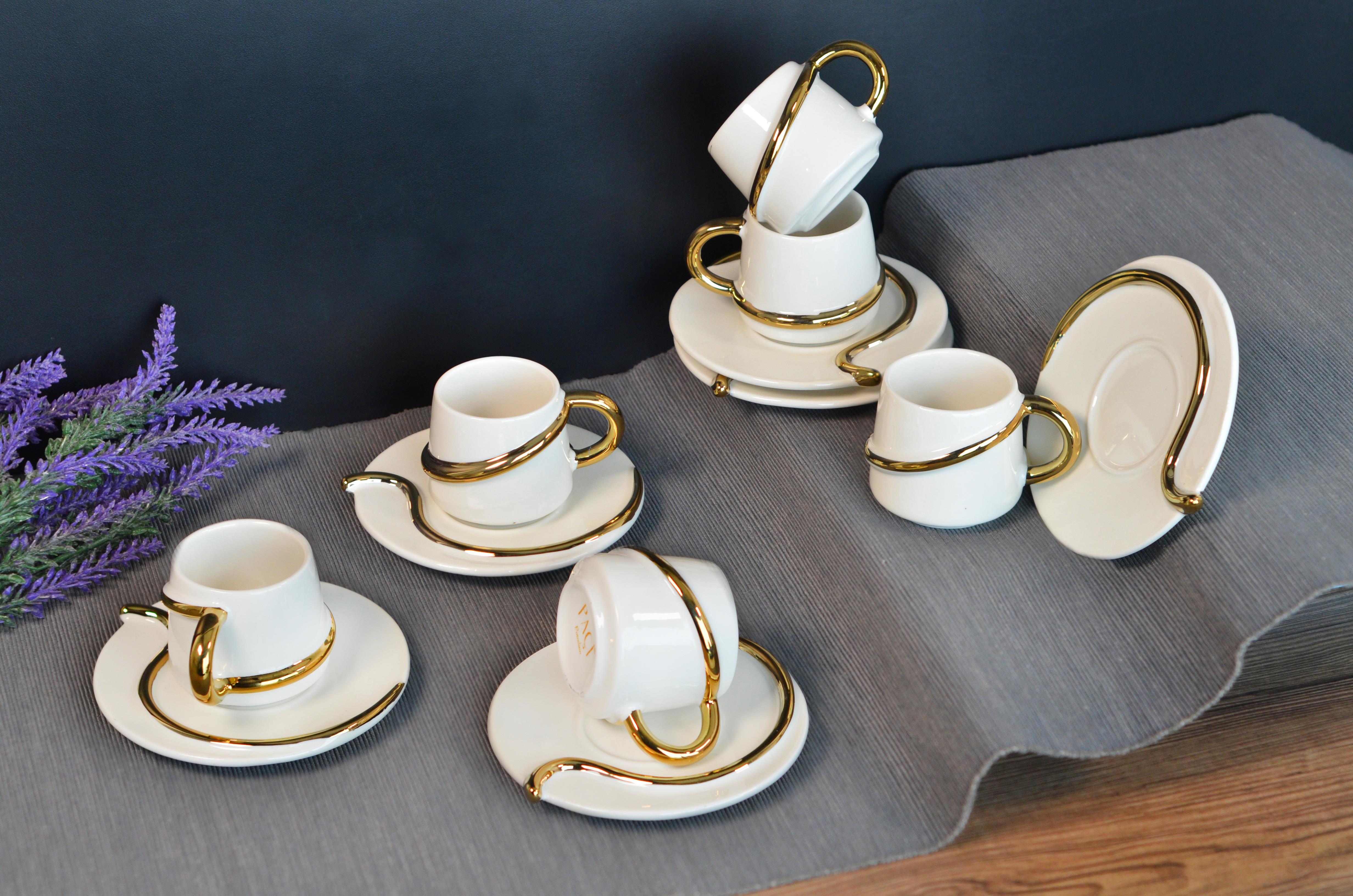 PAÇİ-LILY 6'LI KAHVE FİNCANI