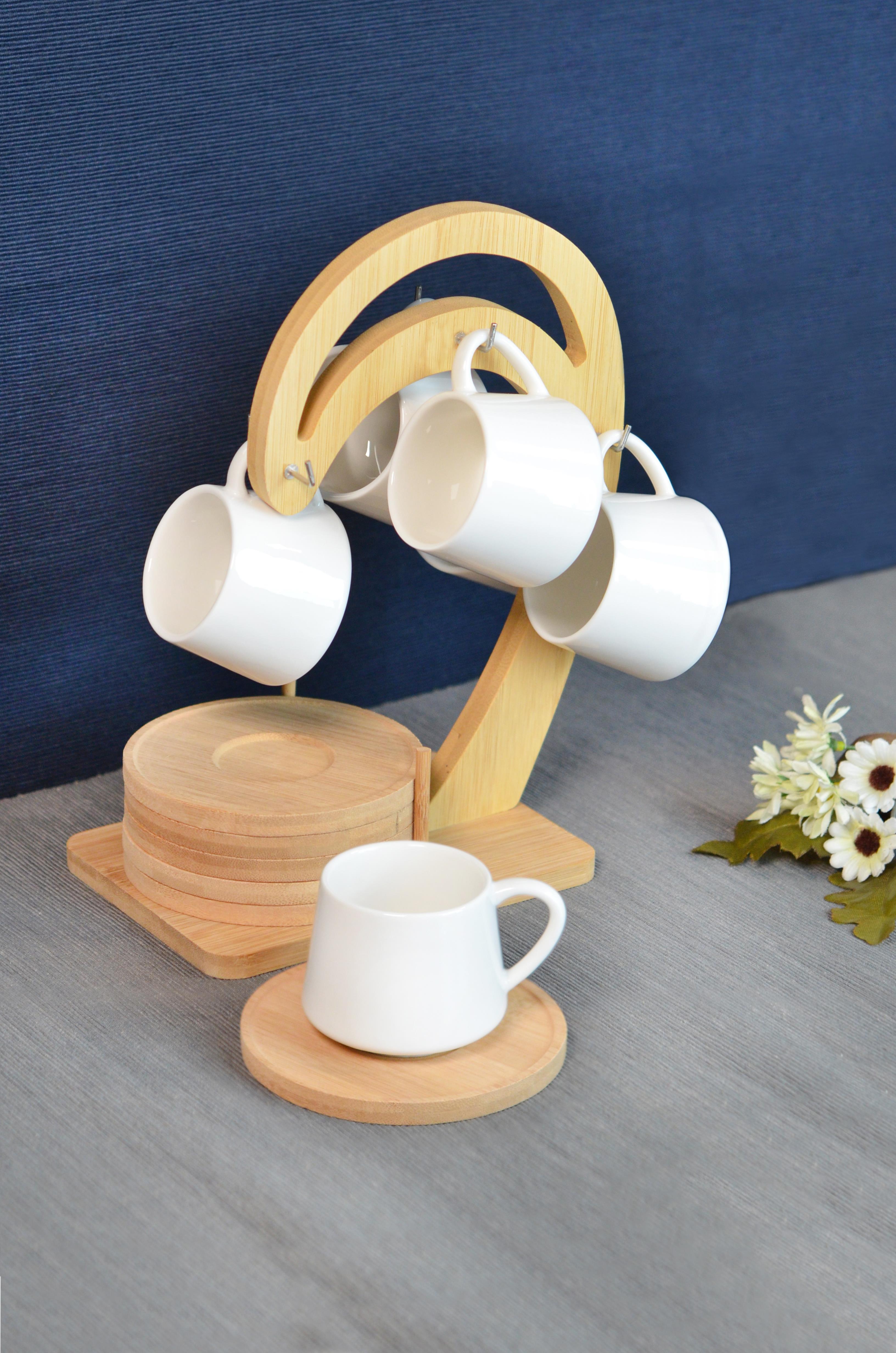 PAÇİ-LİNDA BAMBULU PORSELEN ASKILI KAHVE FİNCANI