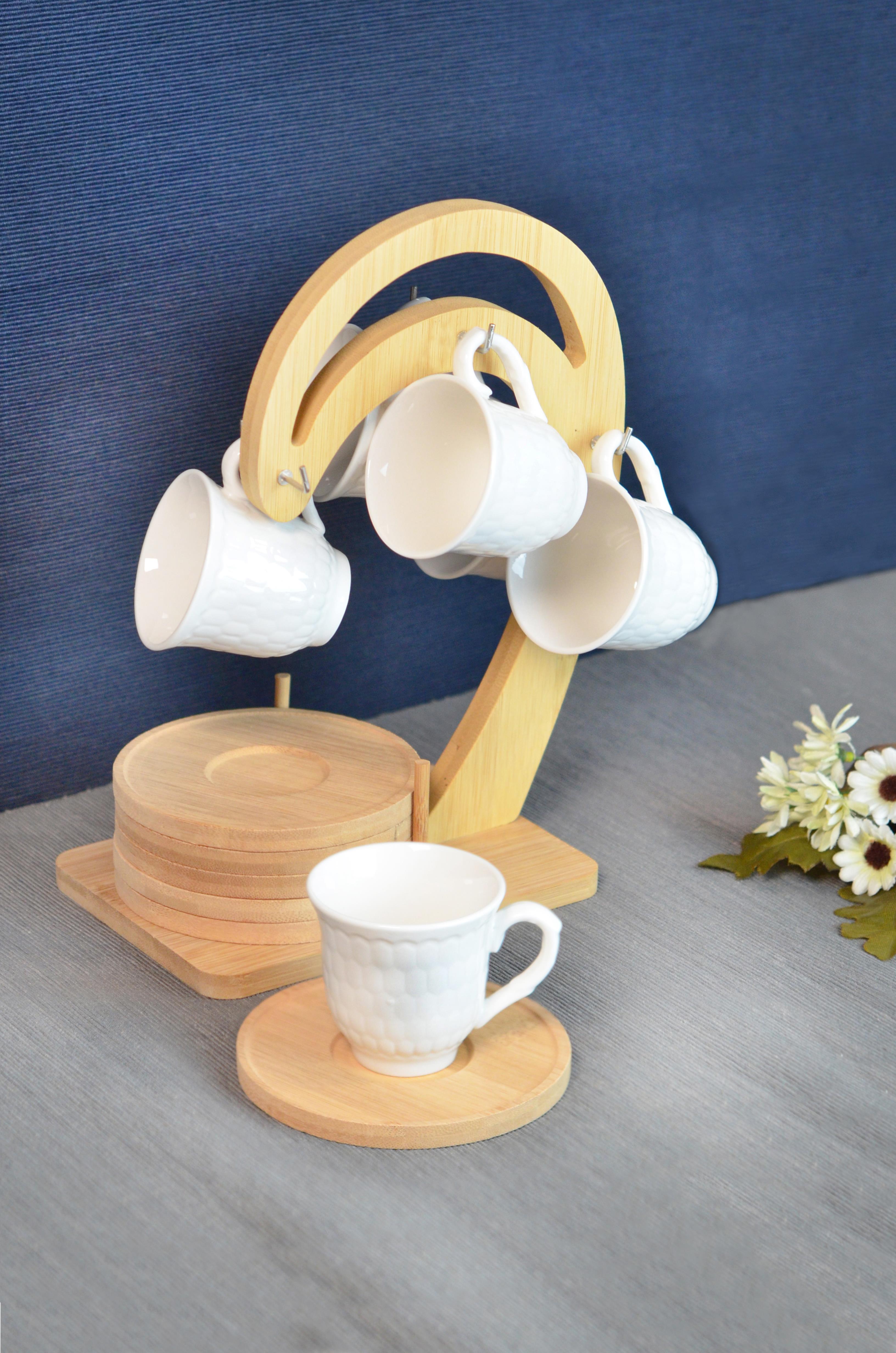 PAÇİ-LİNDA BAMBULU PORSELEN ASKILI KAHVE FİNCANI