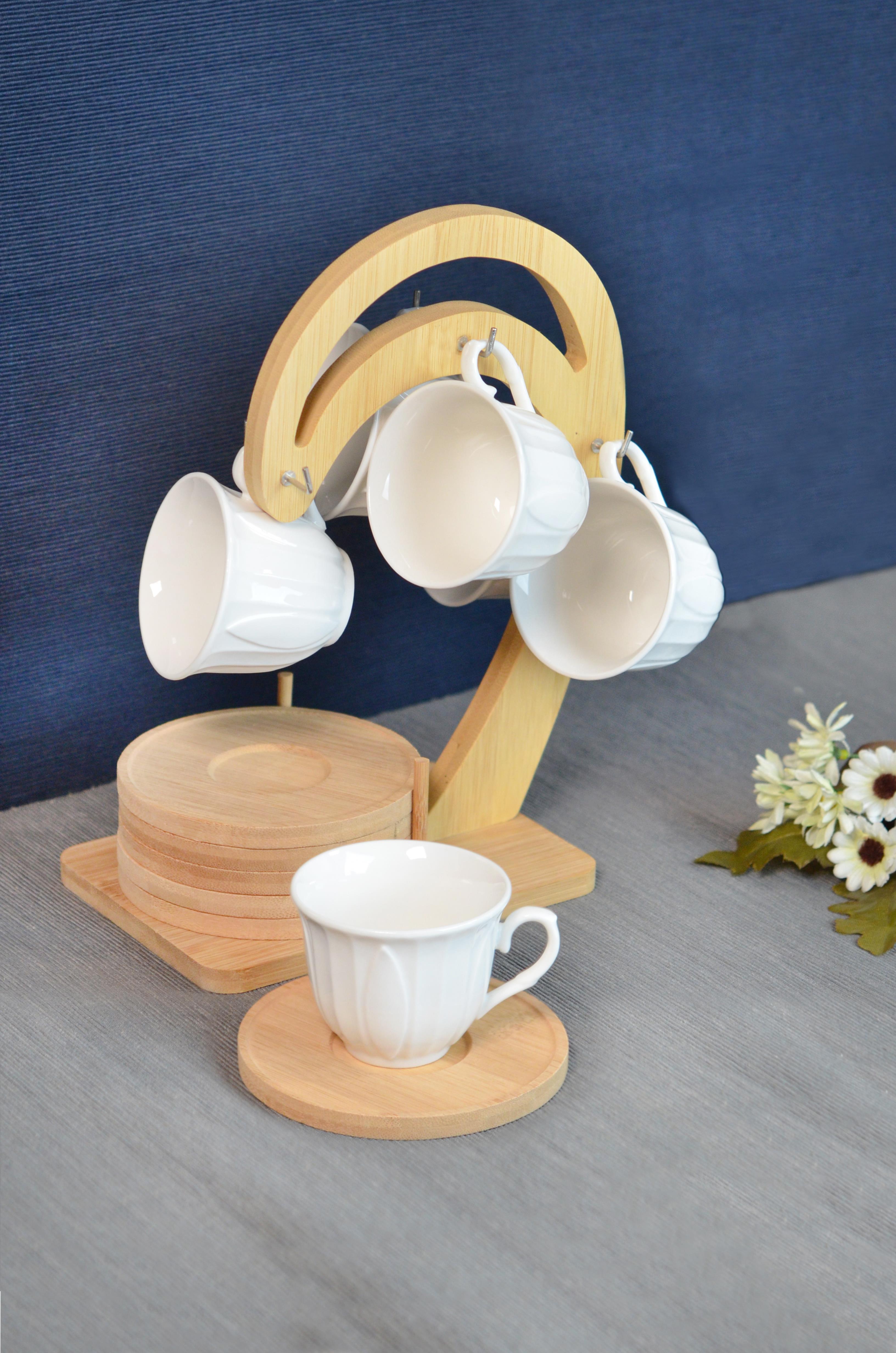 PAÇİ-LİNDA BAMBULU PORSELEN ASKILI KAHVE FİNCANI