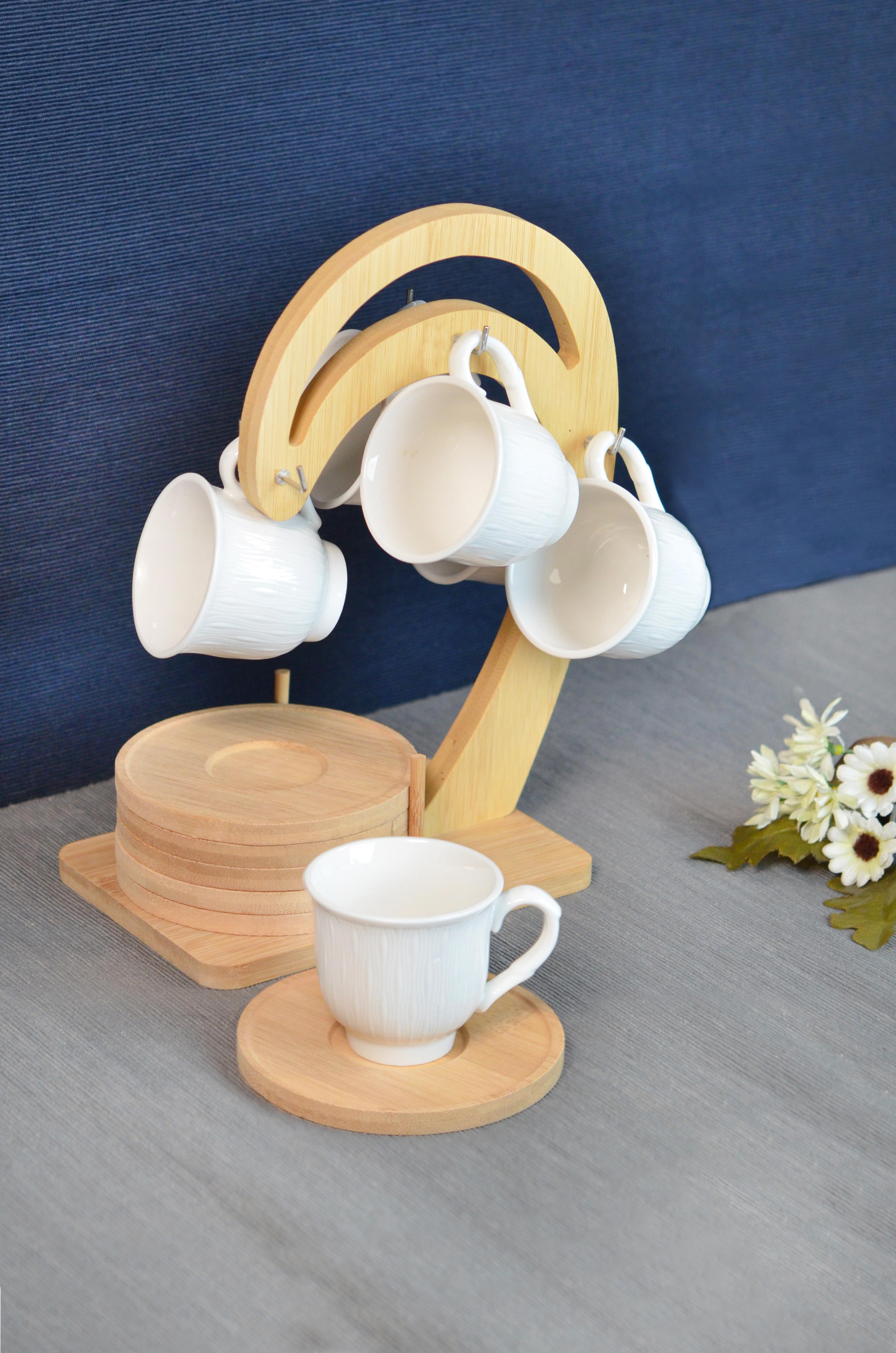 PAÇİ-LİNDA BAMBULU PORSELEN ASKILI KAHVE FİNCANI