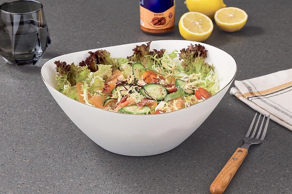 PAÇİ-LİNDA OPAL 3'LÜ YALDIZLI 26 CM SALATA KASESİ