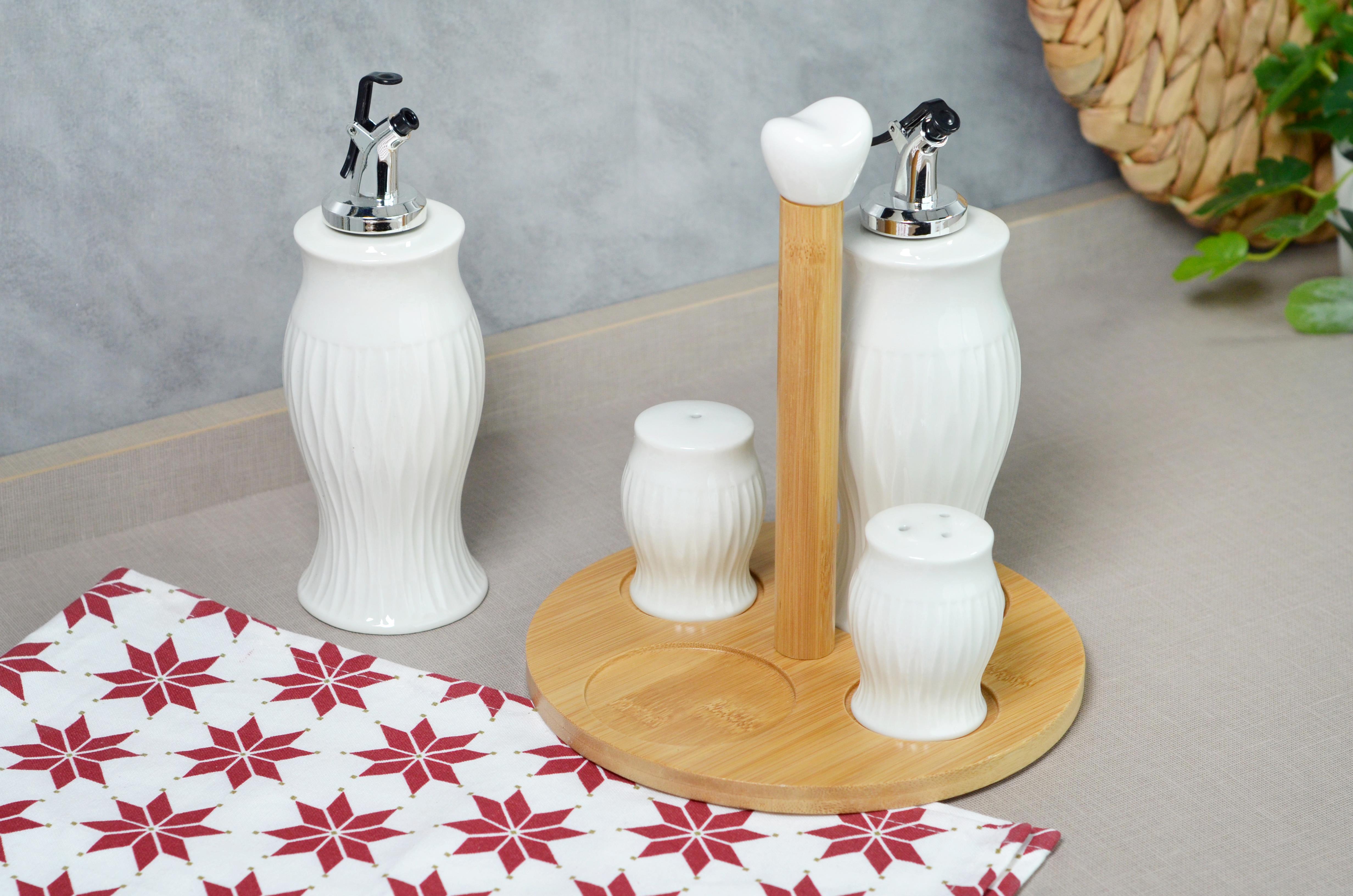 PAÇİ-LUCY 4'LÜ STANDLI YAĞLIK SİRKELİK SETİ