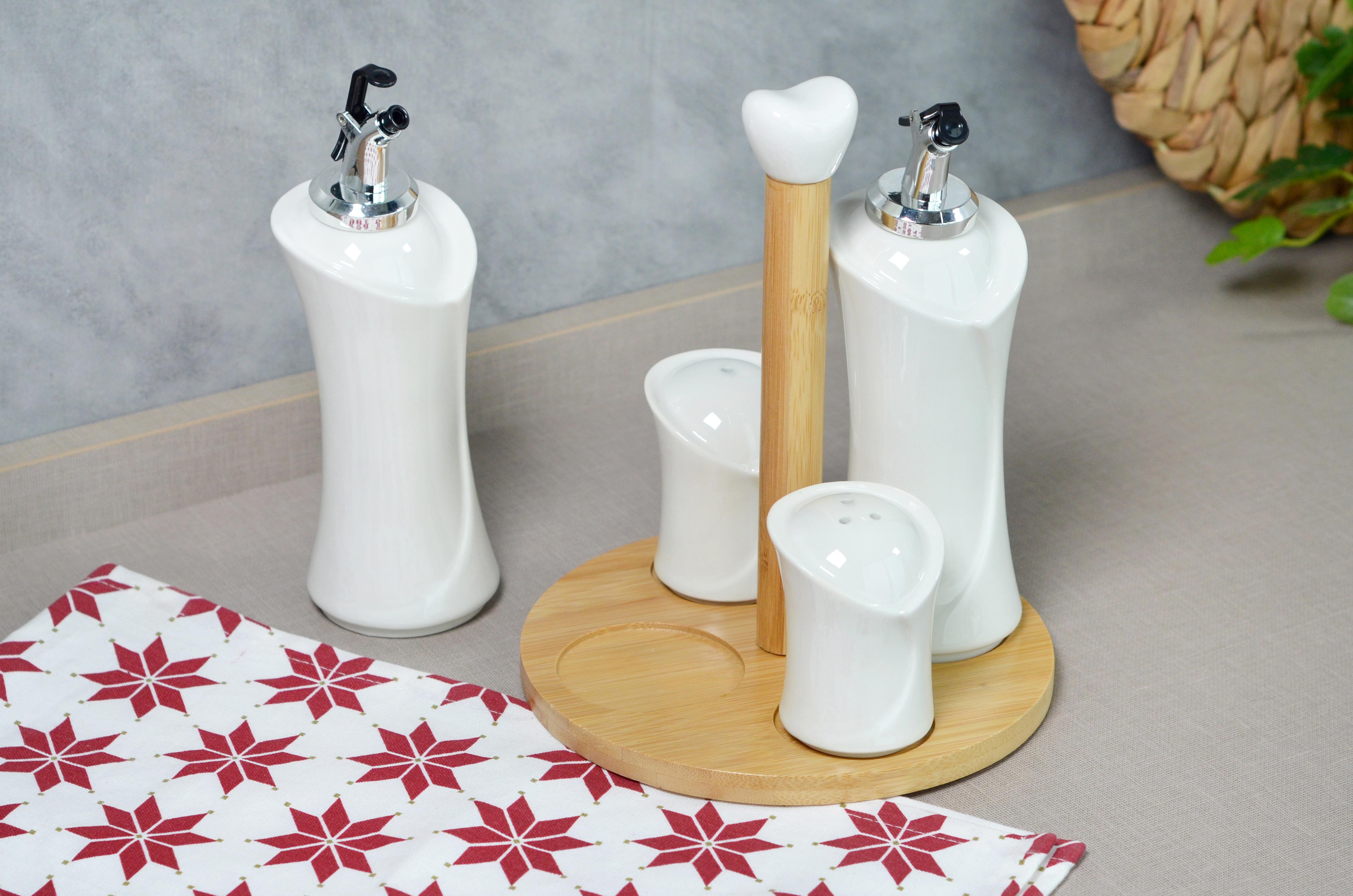 PAÇİ-LUCY 4'LÜ STANDLI YAĞLIK SİRKELİK SETİ