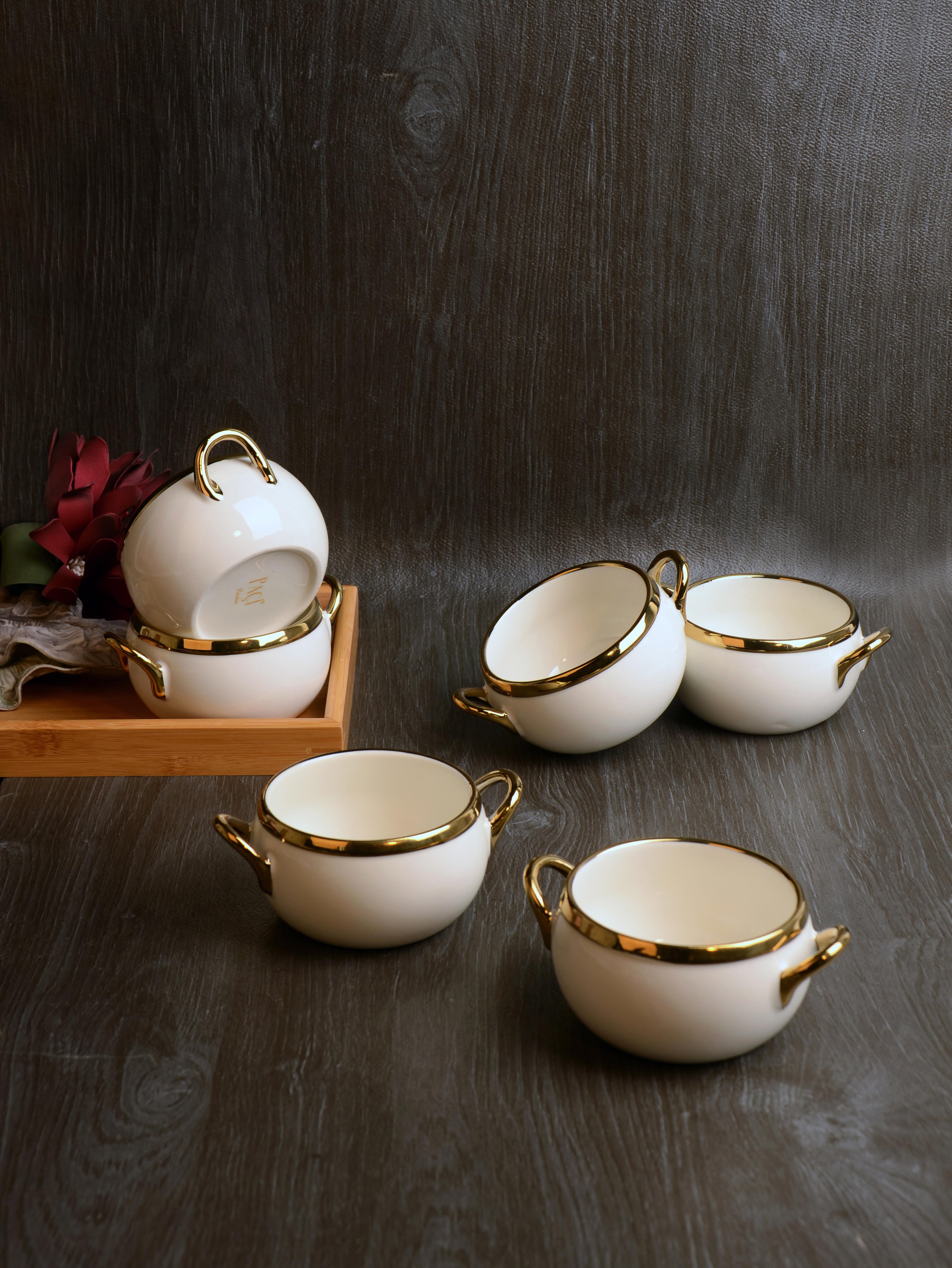 PAÇİ-MİA YALDIZLI 6'LI KASE SETİ