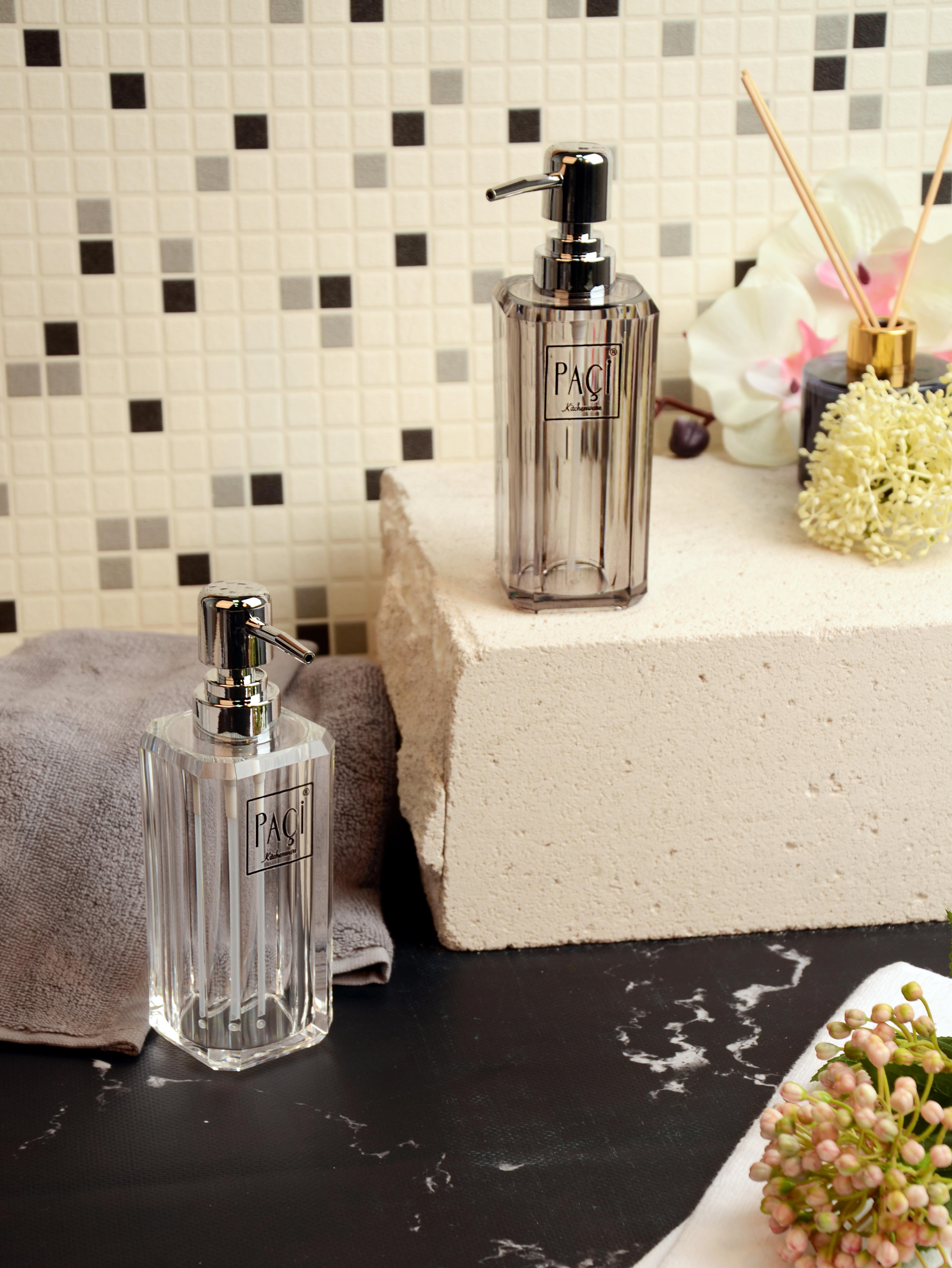 PAÇİ-ŞEFFAF AKRİLİK KRİSTAL SIVI SABUNLUK