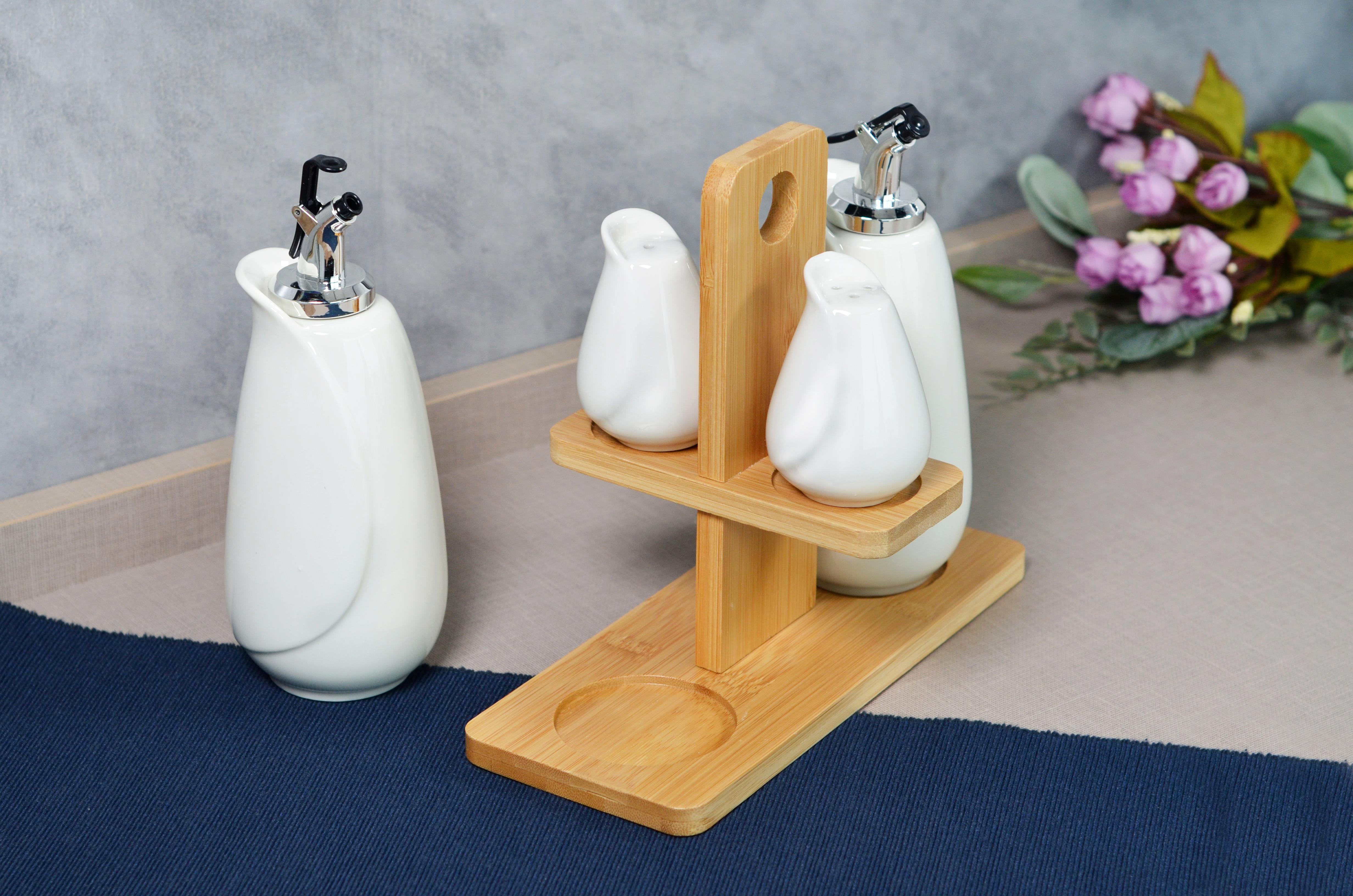 PAÇİ-STELLA 4'LÜ STANDLI YAĞLIK SİRKELİK SETİ