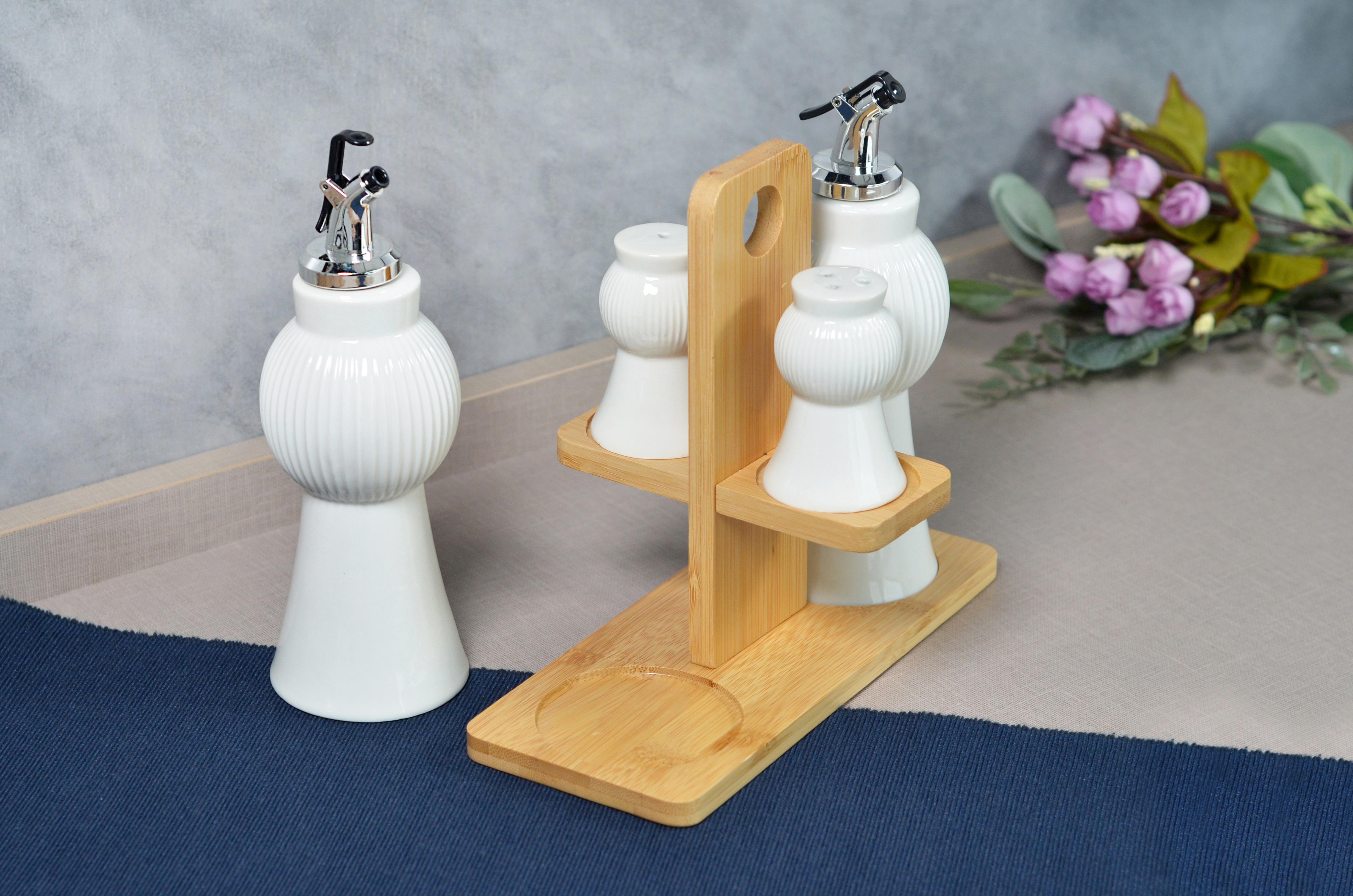 PAÇİ-STELLA 4'LÜ STANDLI YAĞLIK SİRKELİK SETİ