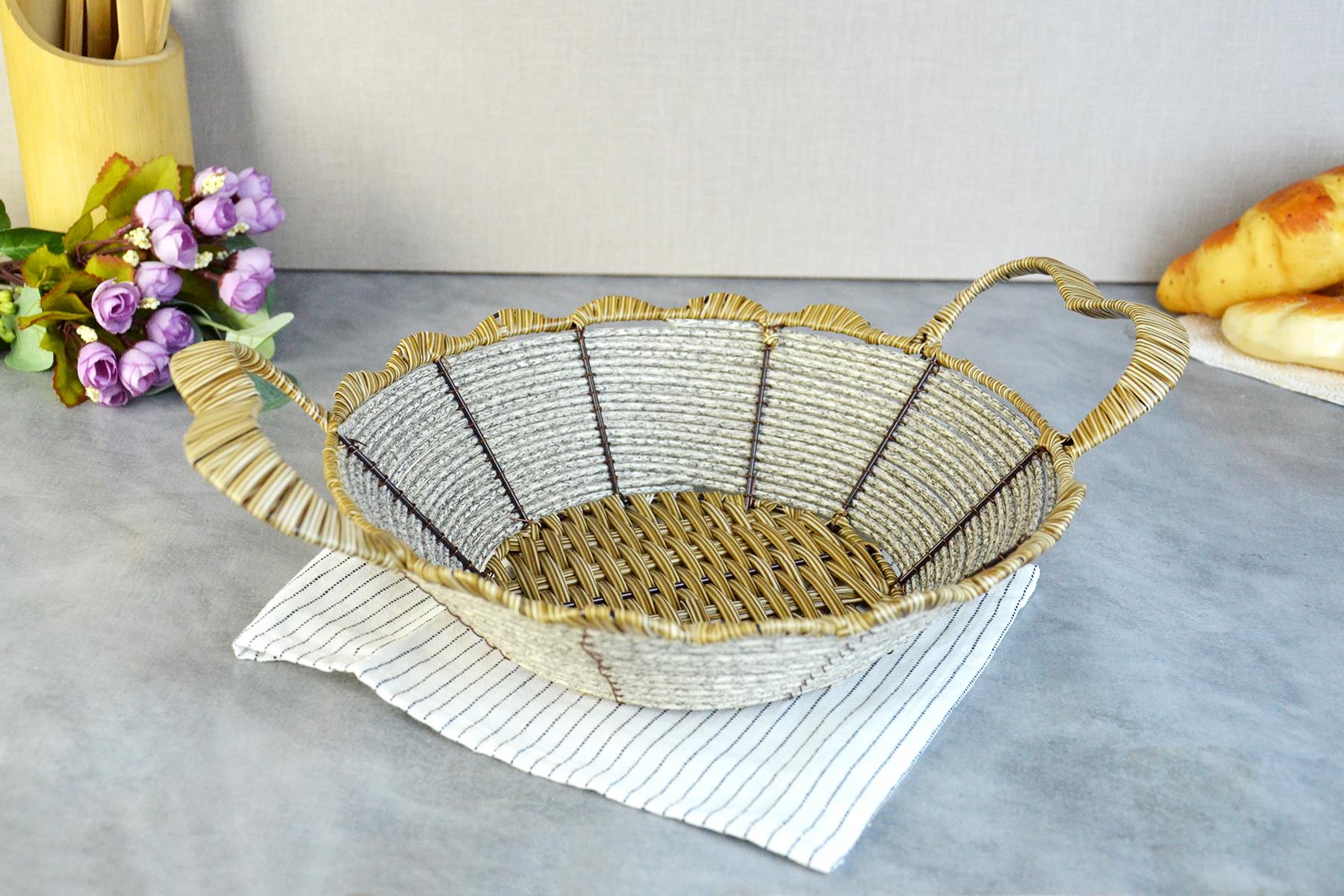 PAÇİ-YUVARLAK FIRFIRLI EKMEK SEPETİ