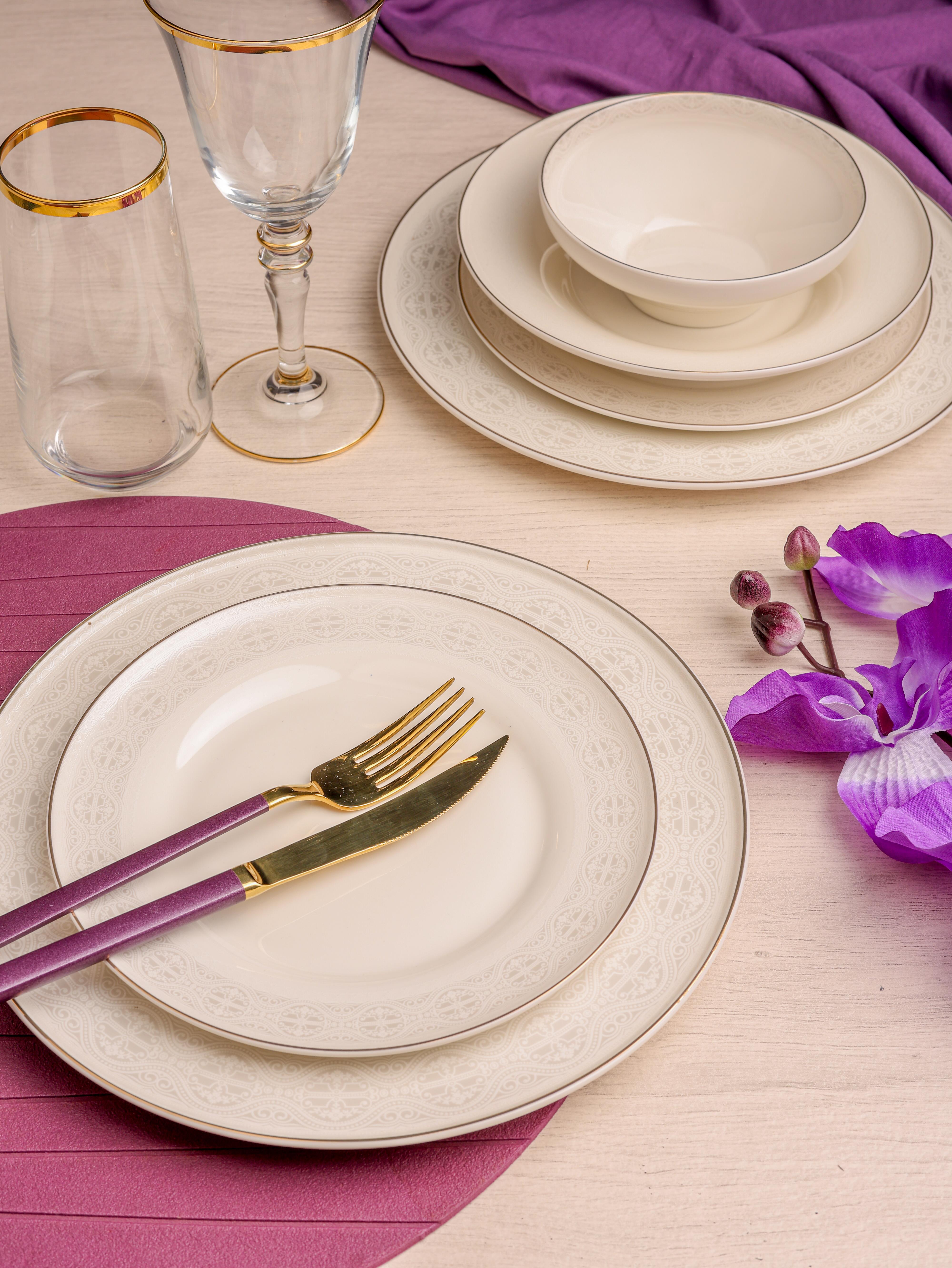ROYAL CHARME-BONİTA 24 PARÇA BONE CHİNA YEMEK TAKIMI