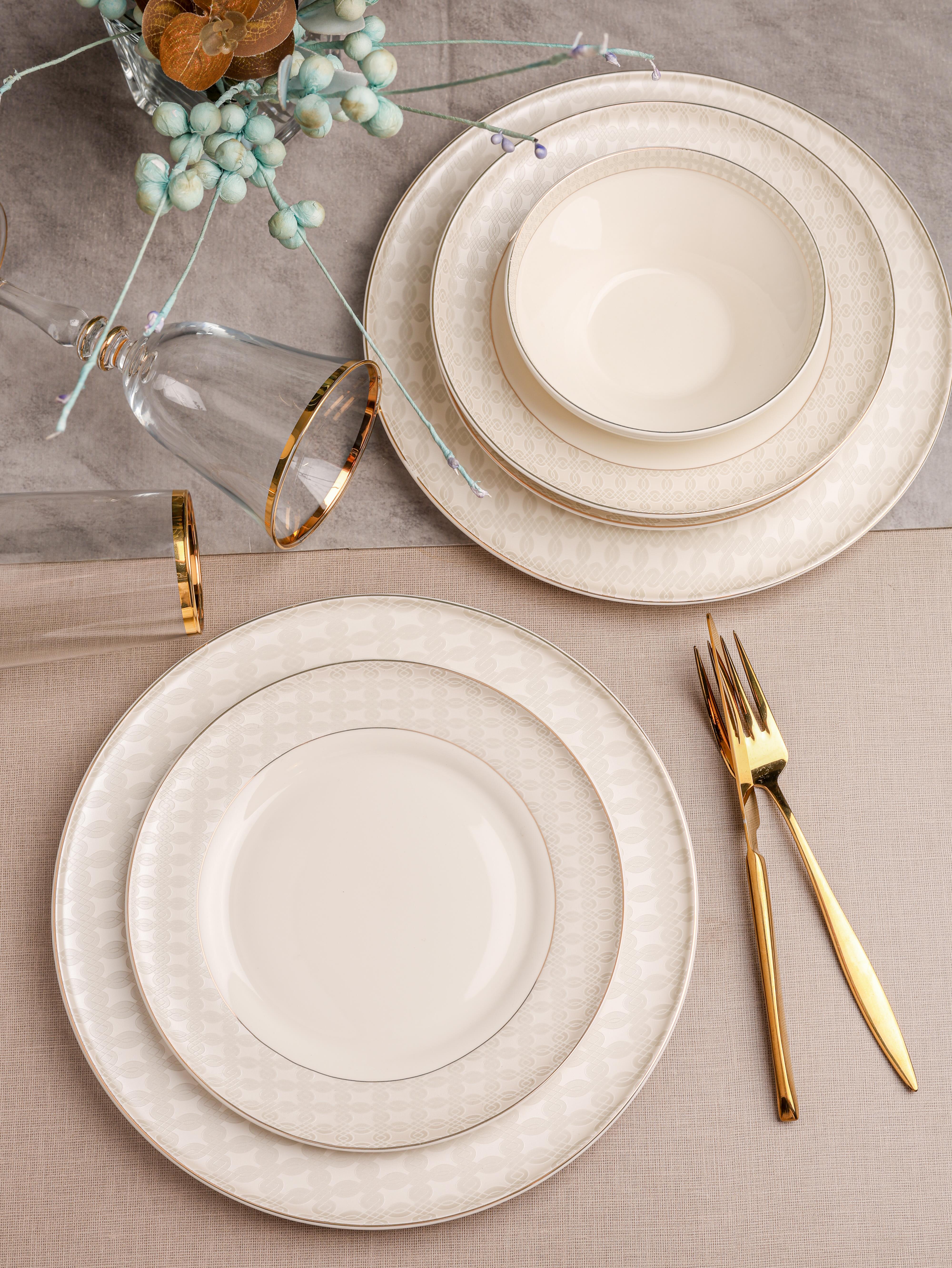 ROYAL CHARME-BONİTA 24 PARÇA BONE CHİNA YEMEK TAKIMI